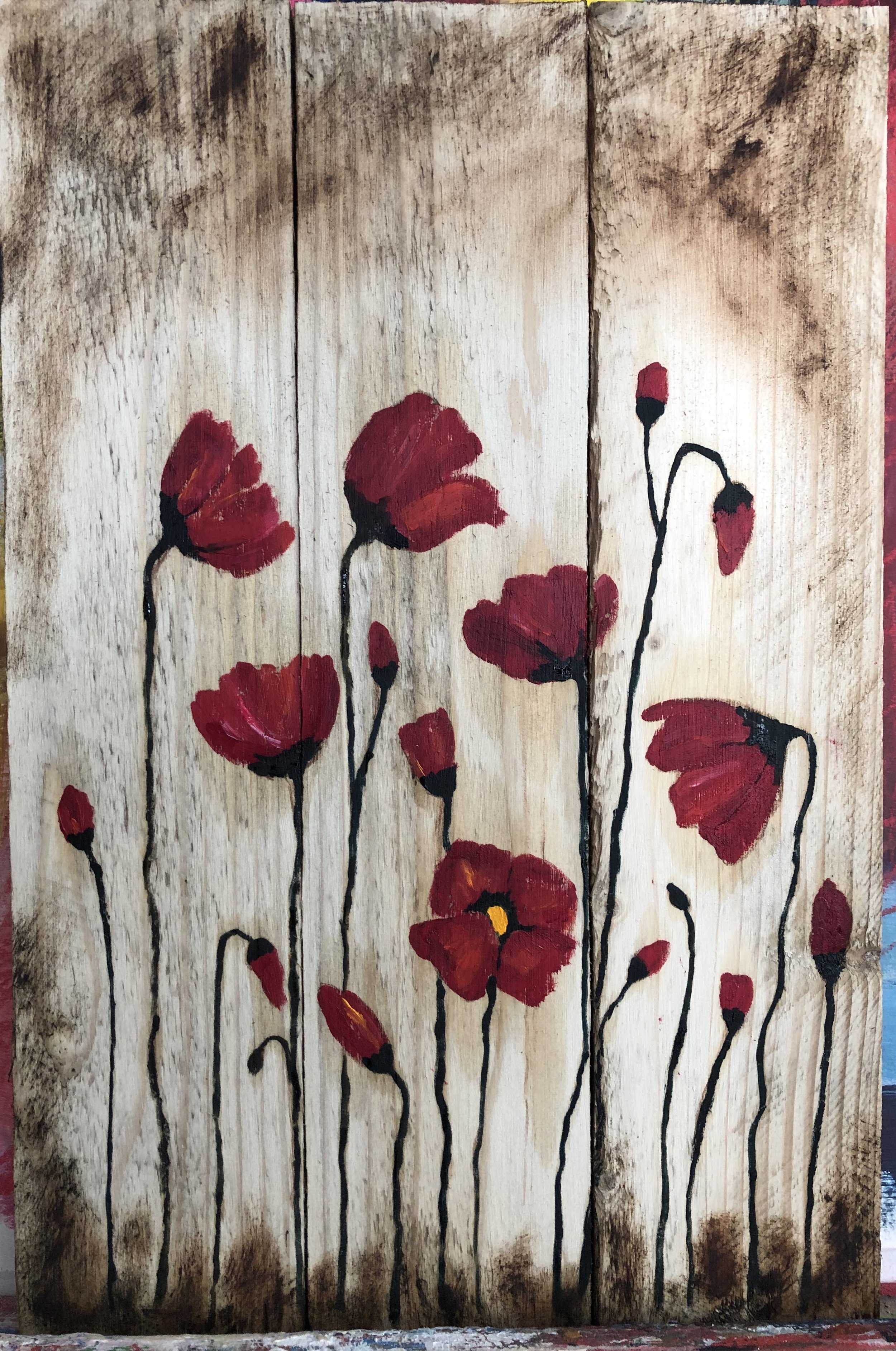 Acryl op hout, 30 x 43 cm, verkocht