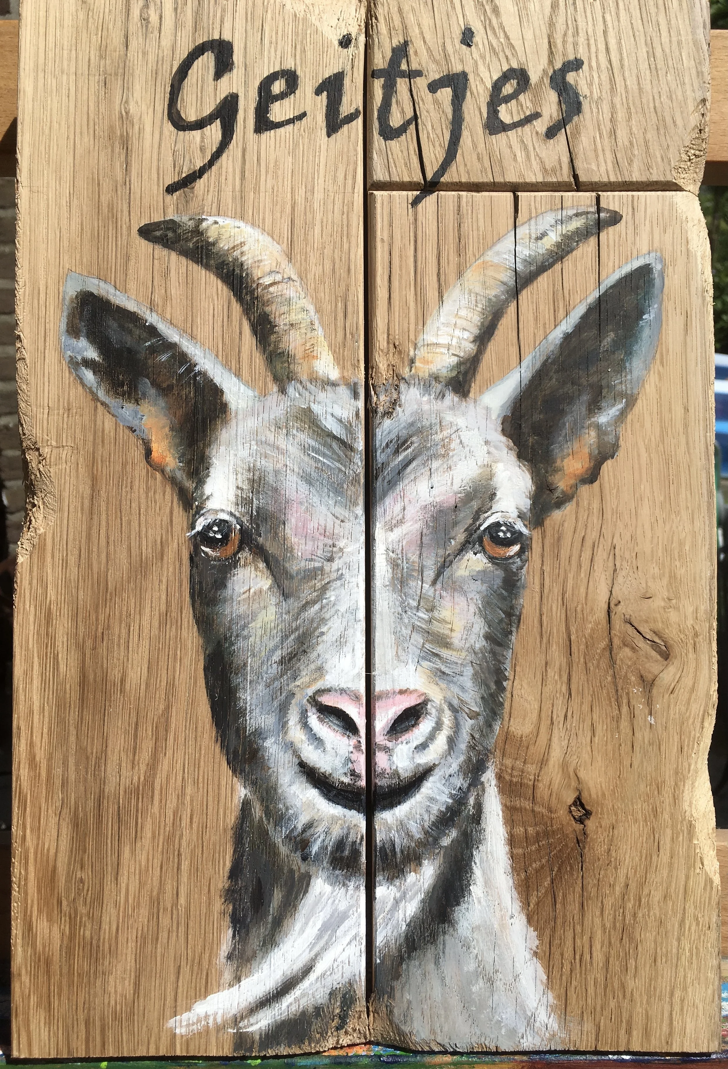 Acryl op hout, 30 x 43 cm, verkocht