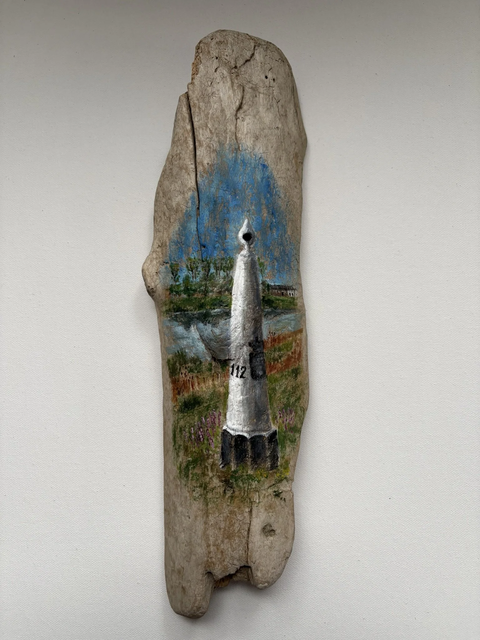 Acryl op hout - verkocht