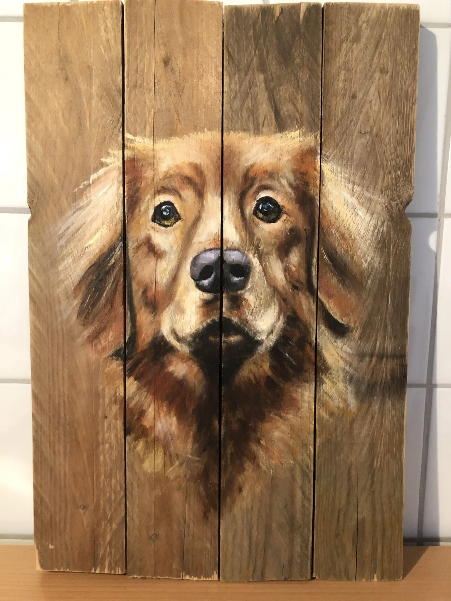 Acryl op hout, 30 x 45 cm, verkocht