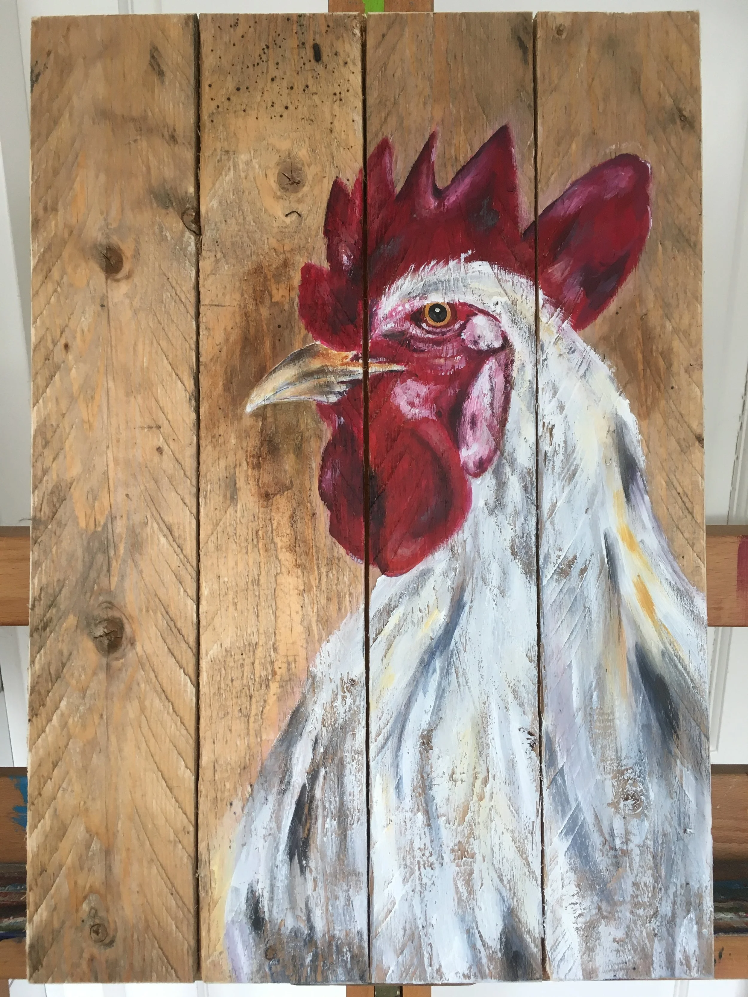 Acryl op hout, 30 x 43 cm, verkocht