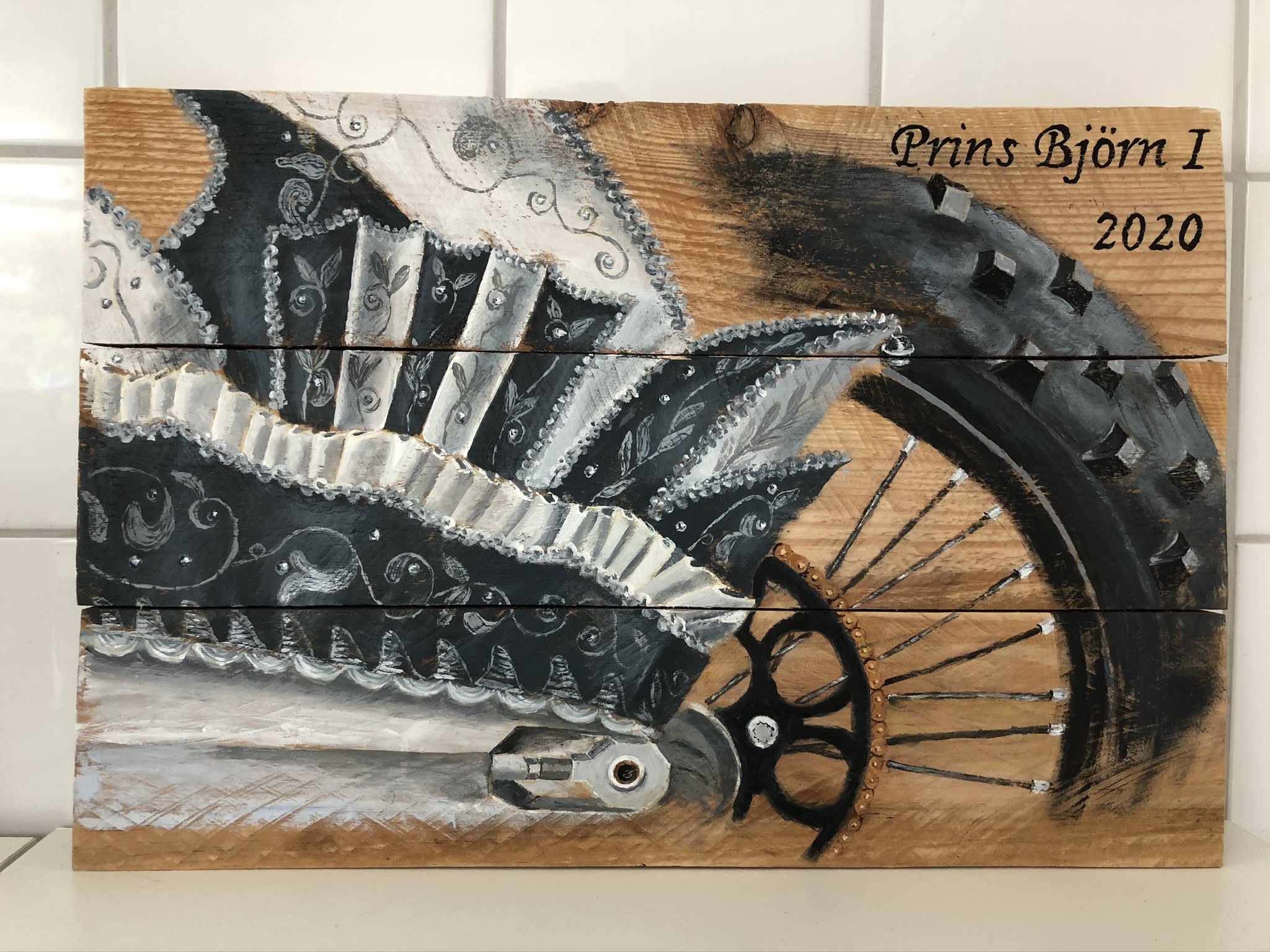 Acryl op hout, 30 x 43 cm, verkocht