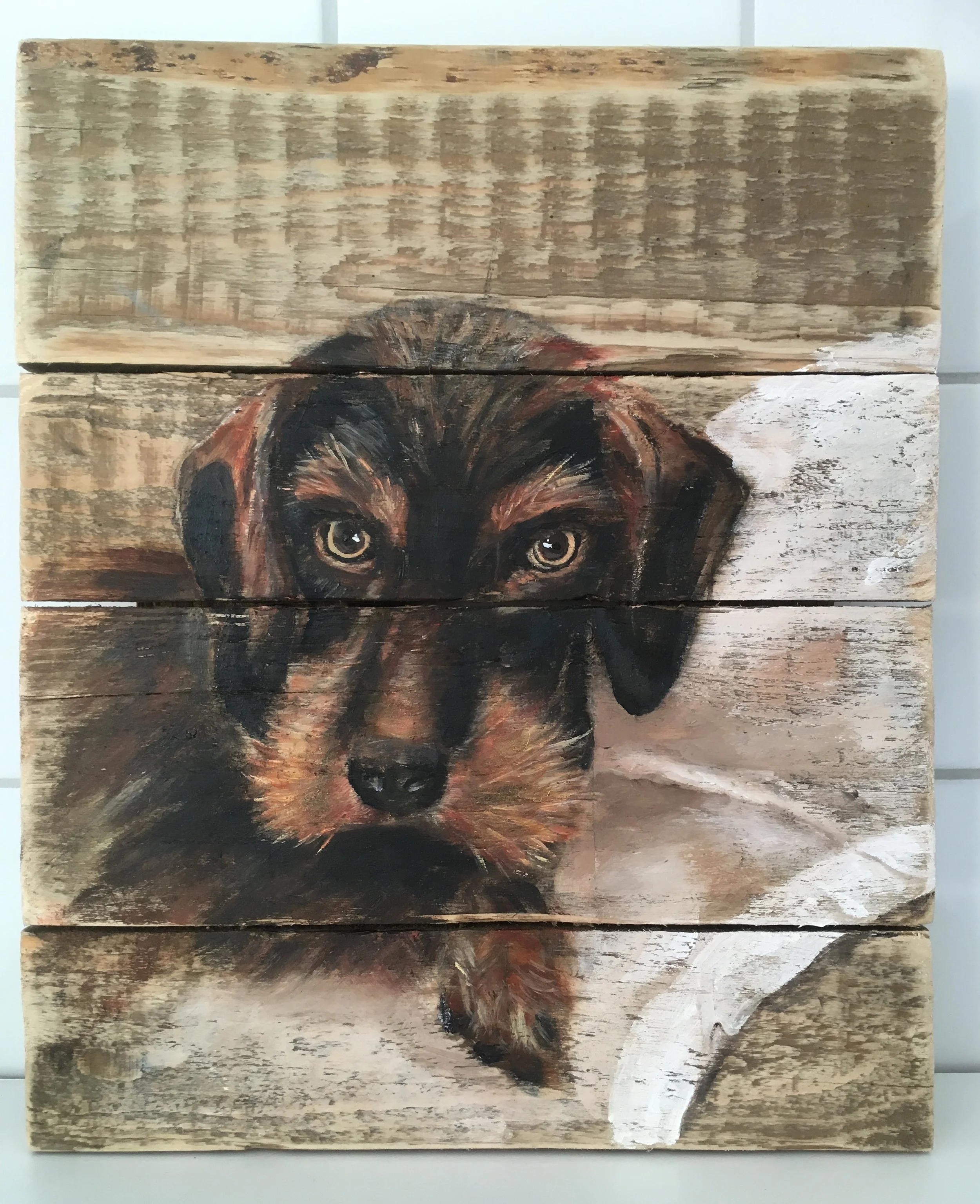 Acryl op hout, 30 x 43 cm, verkocht