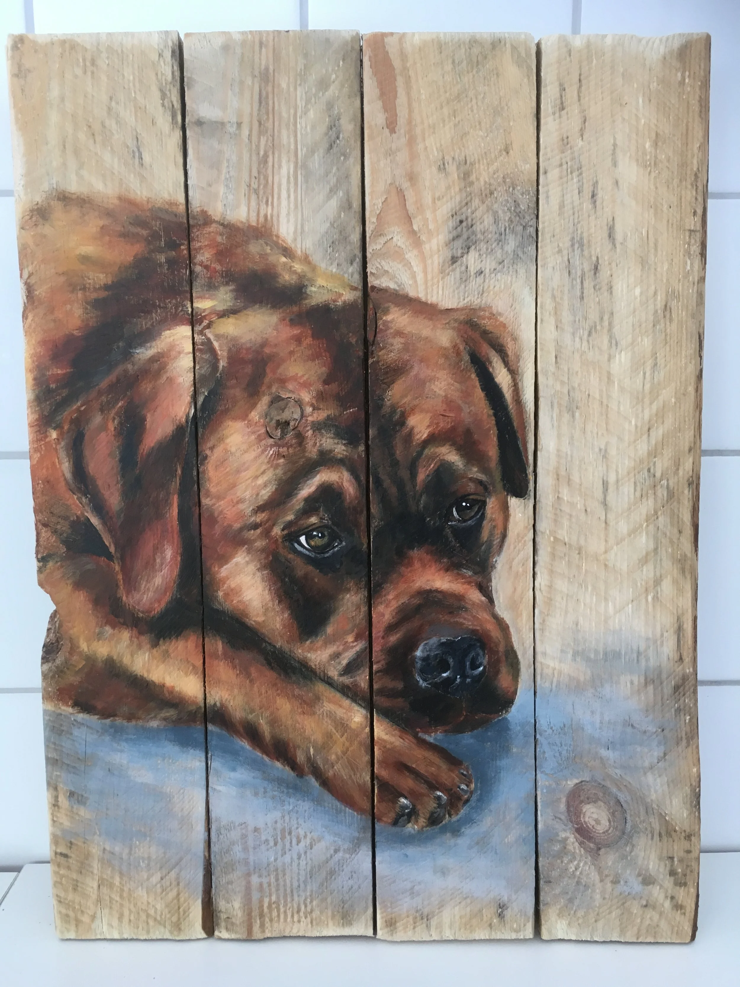 Acryl op hout, 30 x 43 cm, verkocht