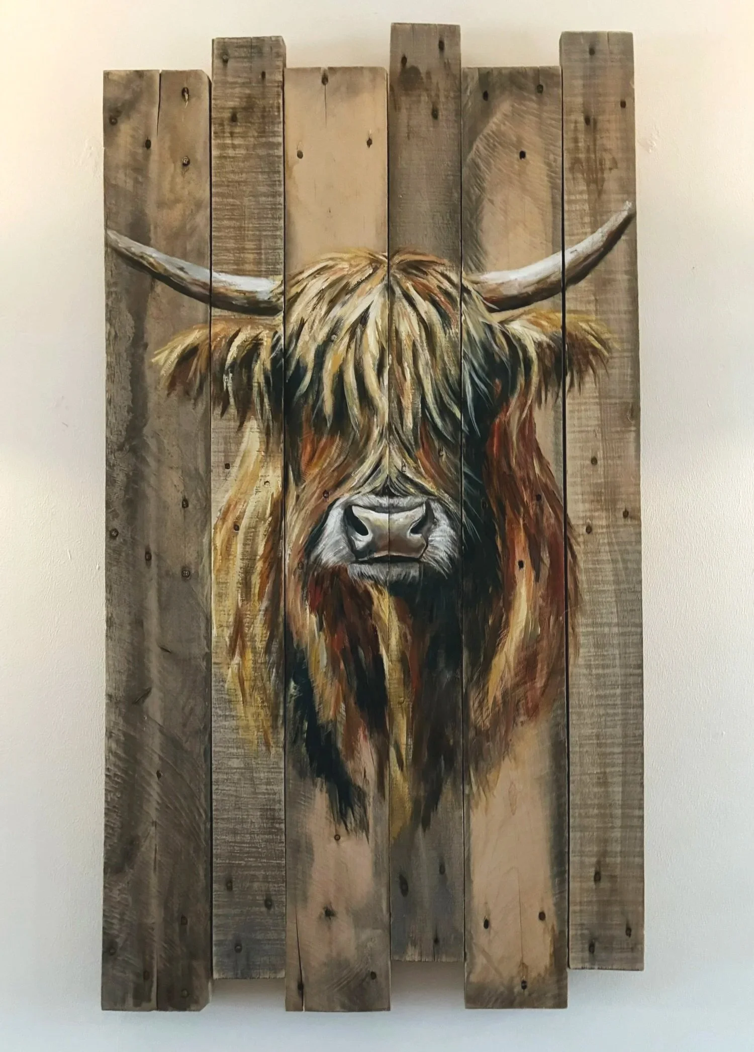 Acryl op hout, 68 x 120 cm - verkocht