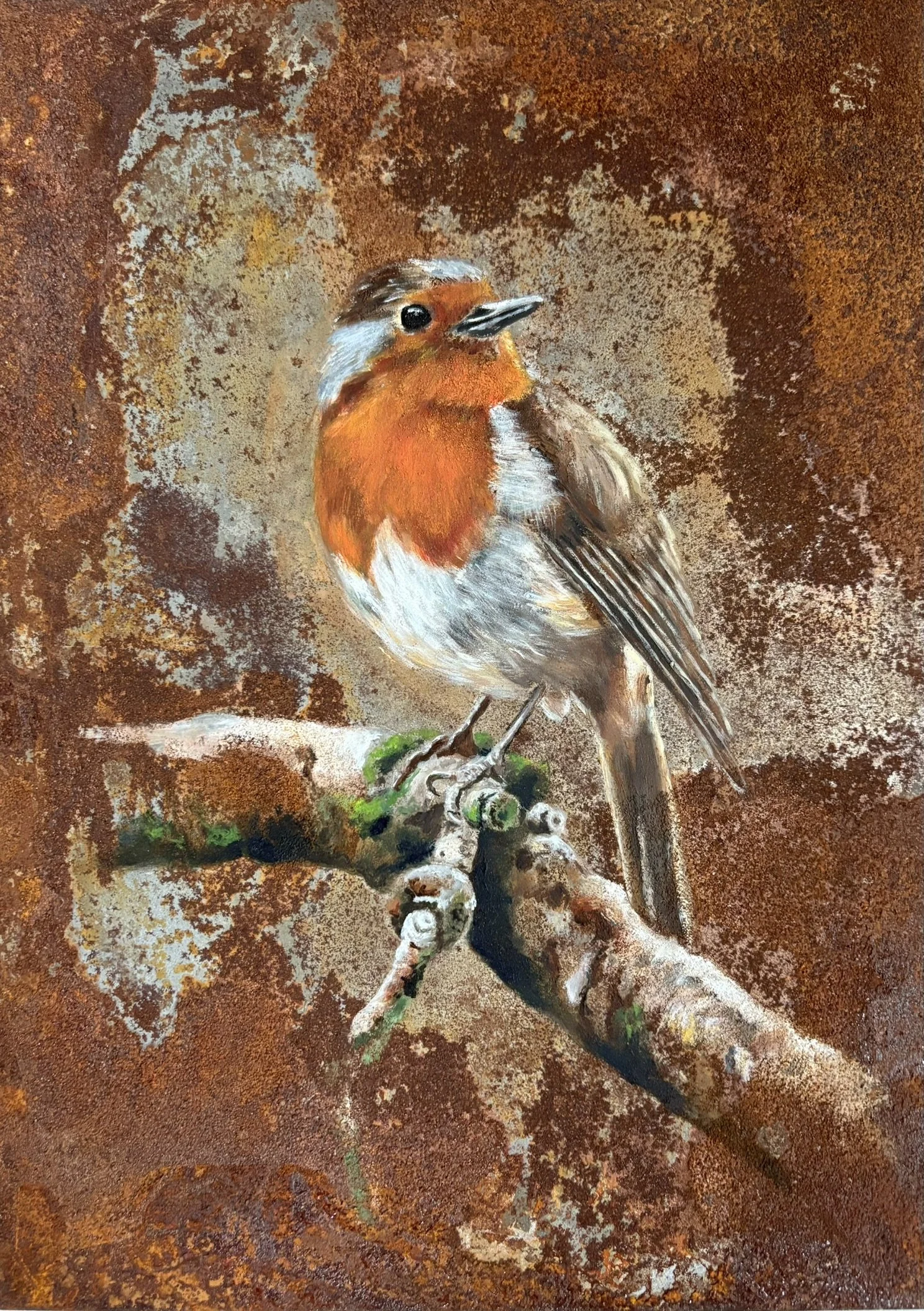 Olieverf op staal, 25 x 34 cm - verkocht