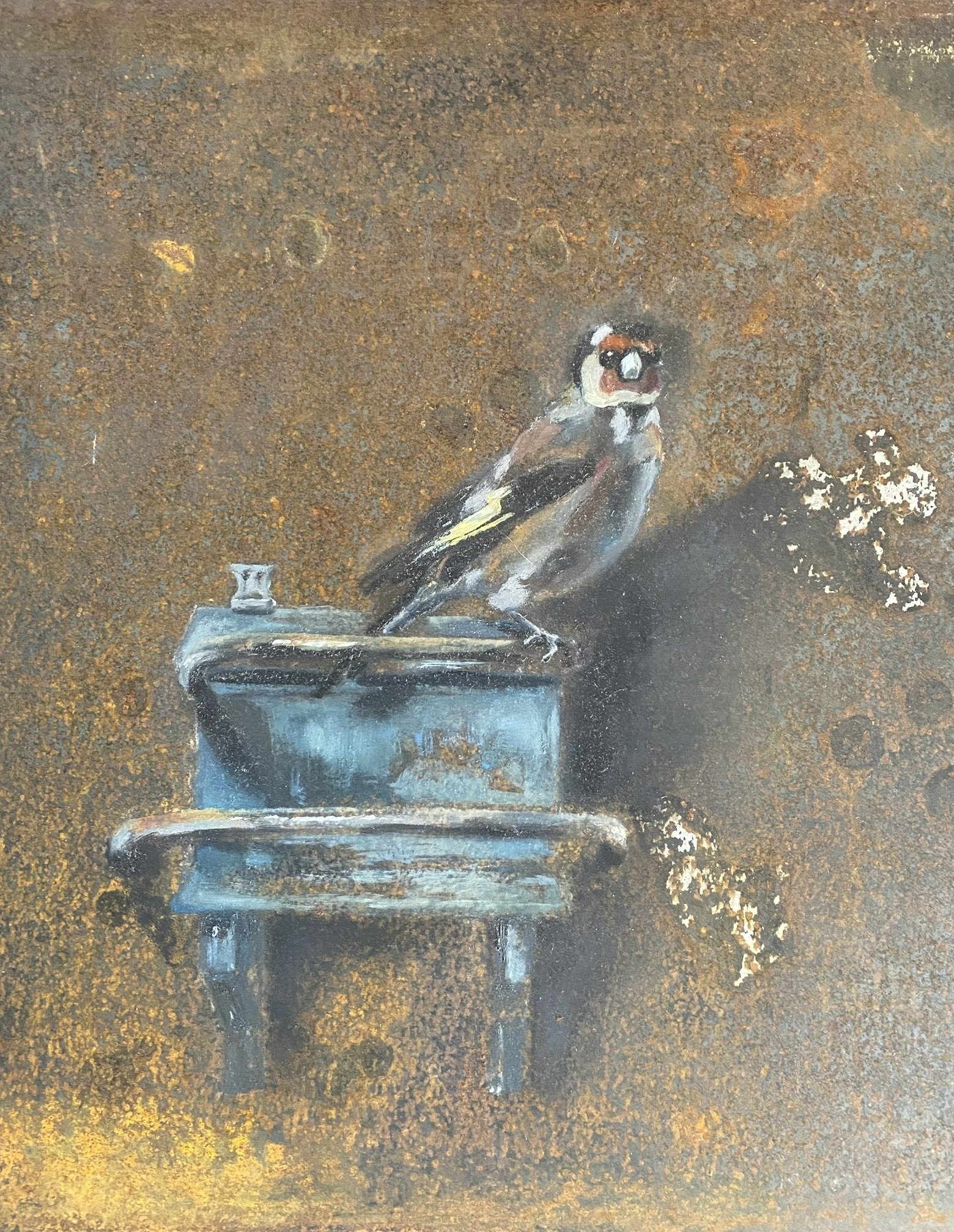 Olieverf op staal, 25 x 34 cm - verkocht