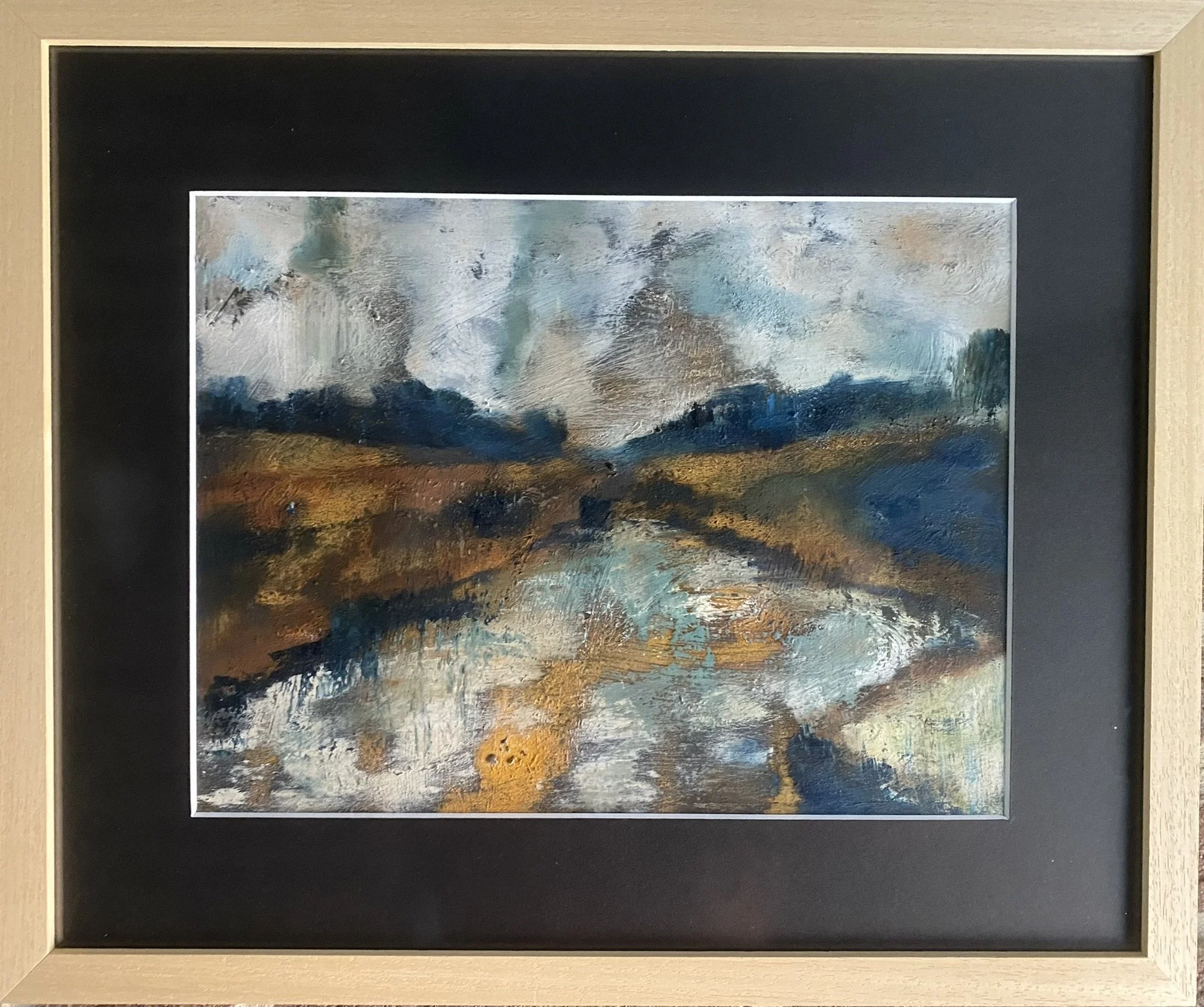 Roest en olieverf op papier, 50 x 40 cm - verkocht