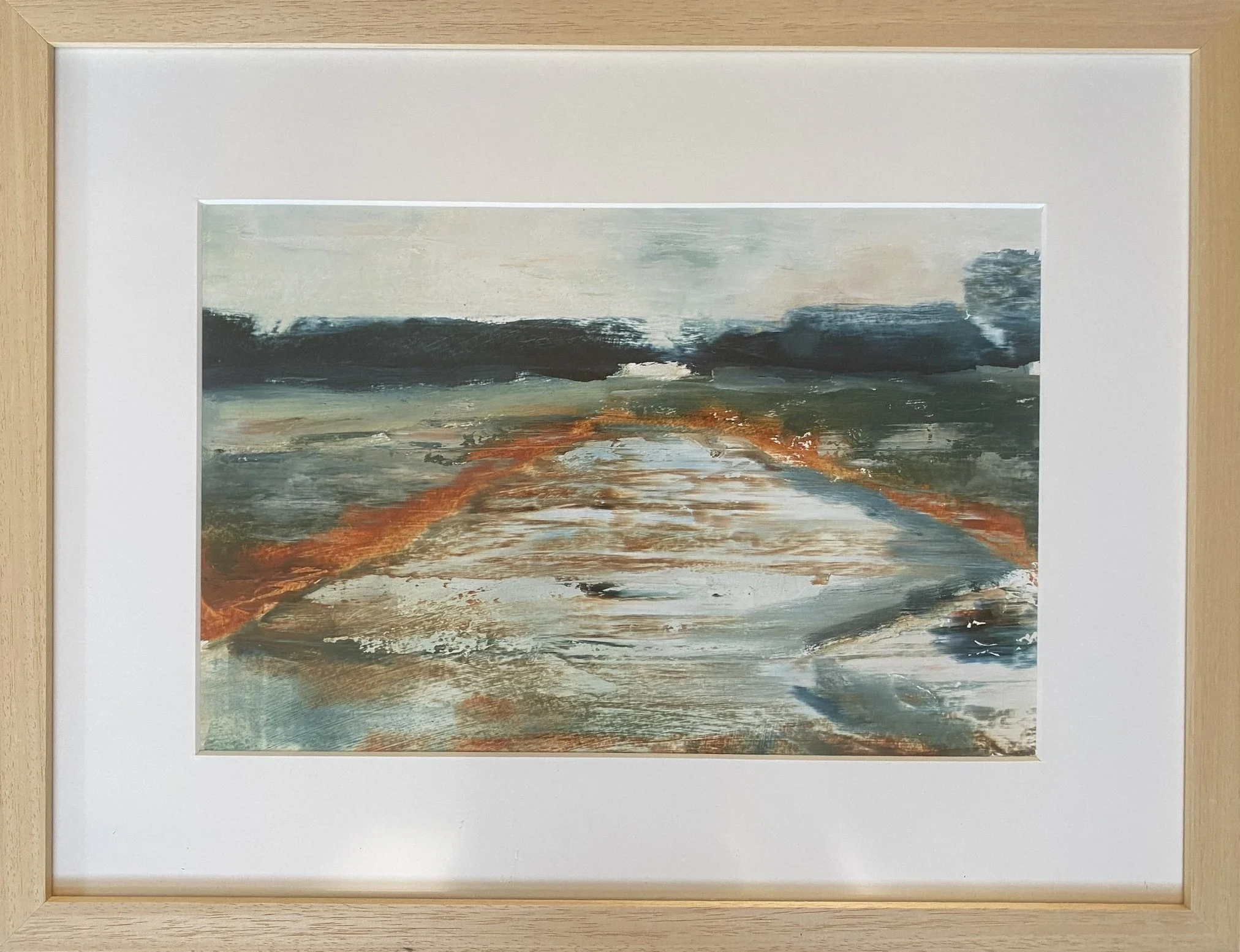 Roest en olieverf op papier, 49 x 38 cm -
€ 195,-