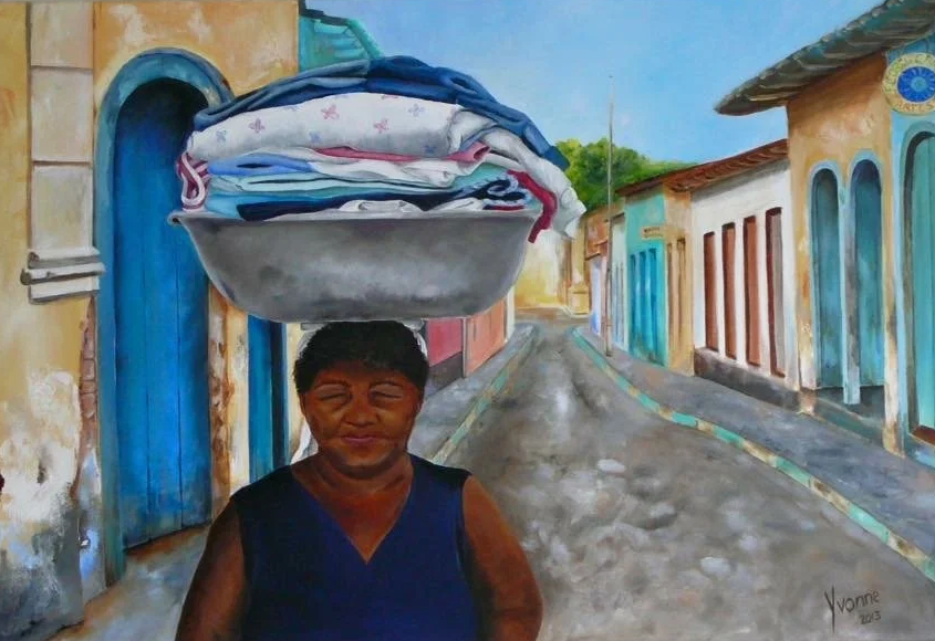 Acryl op doek, 110 x 75 cm - verkocht