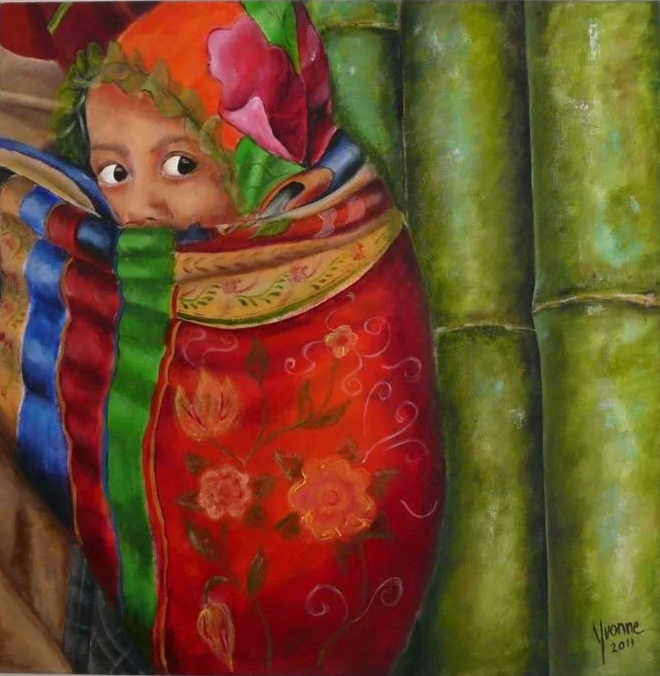 Acryl op doek, 60 x 60 cm - € 225,-