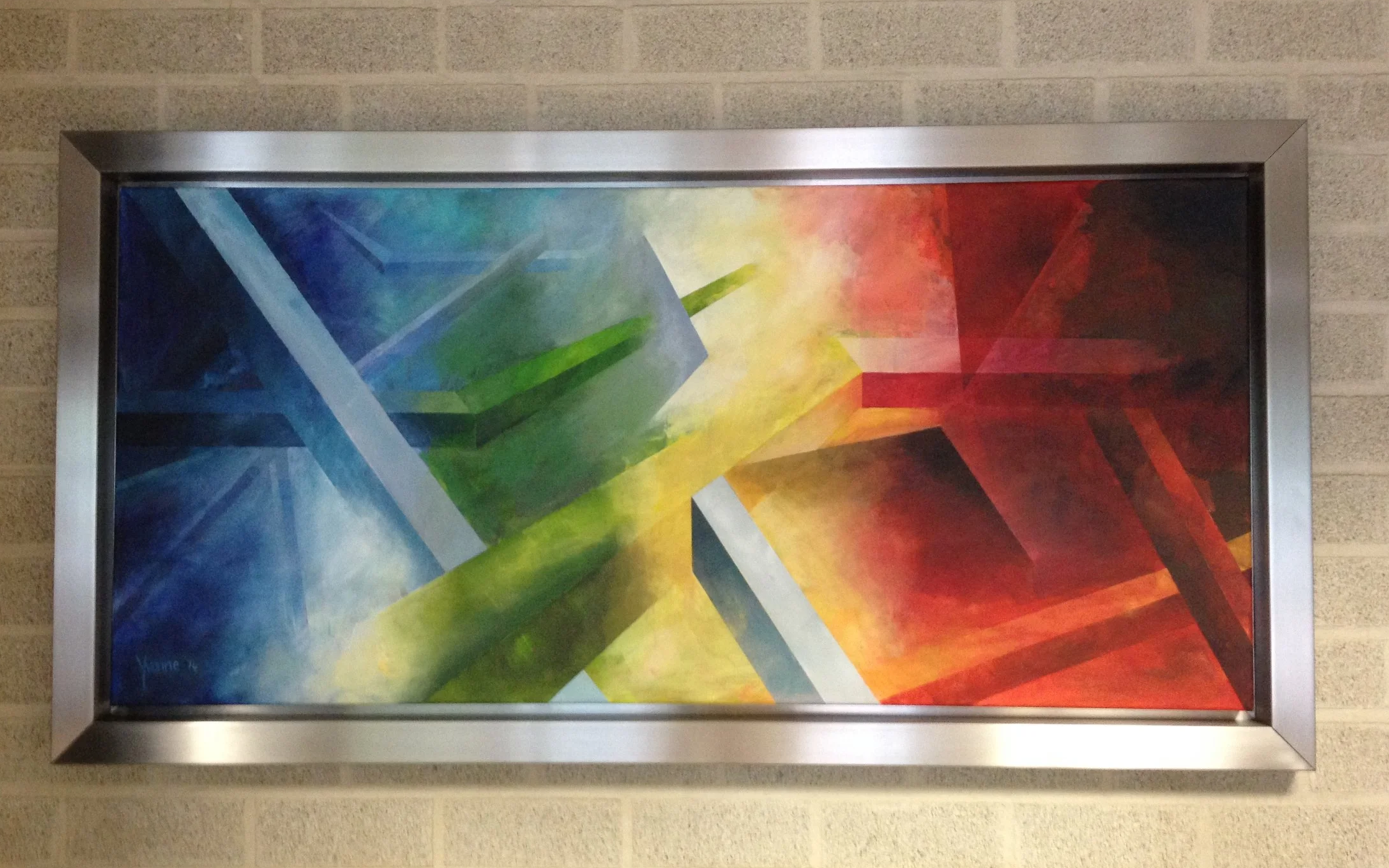 Acryl op doek, 130 x 60 cm - verkocht