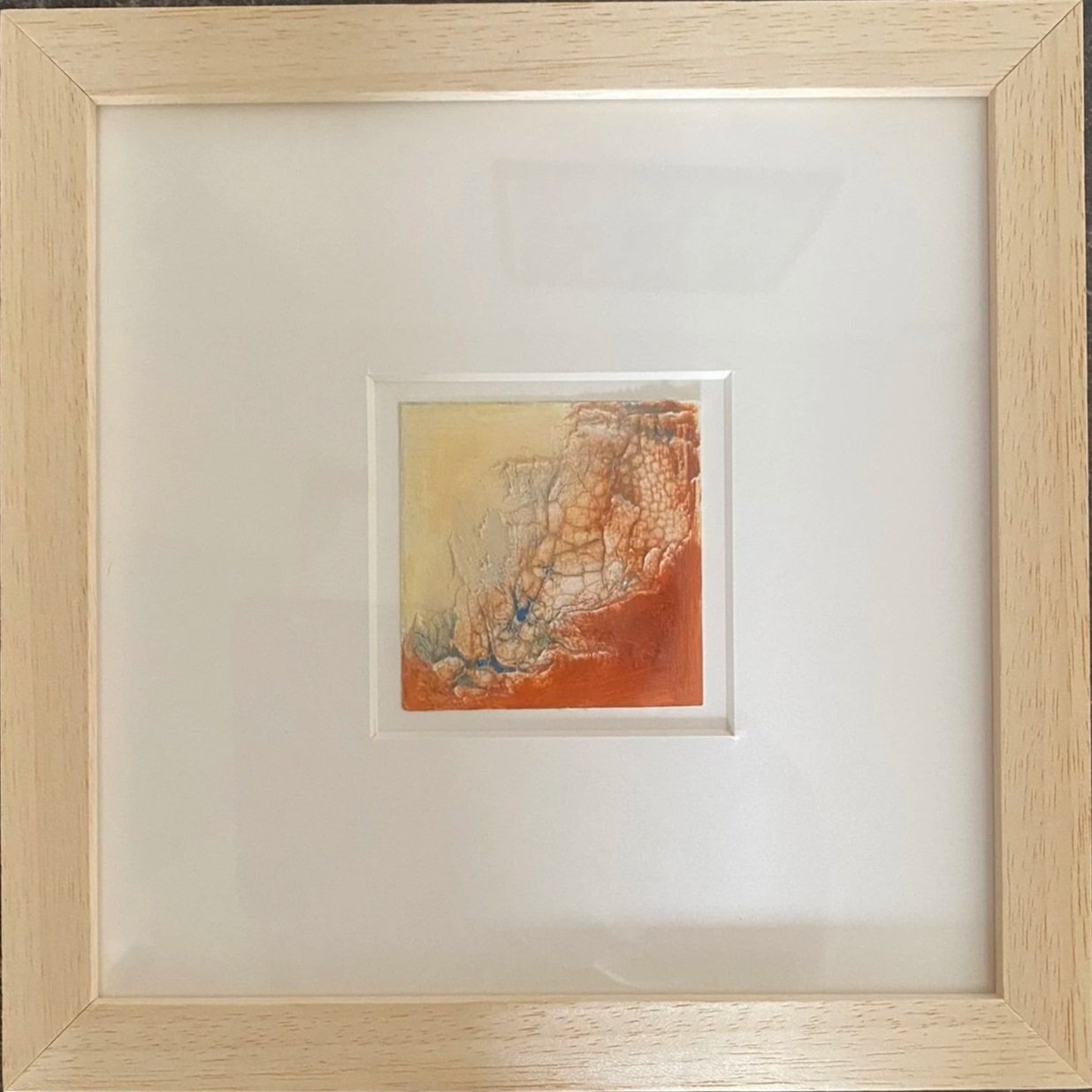 Mixed media op papier, 28 x 28 cm - verkocht