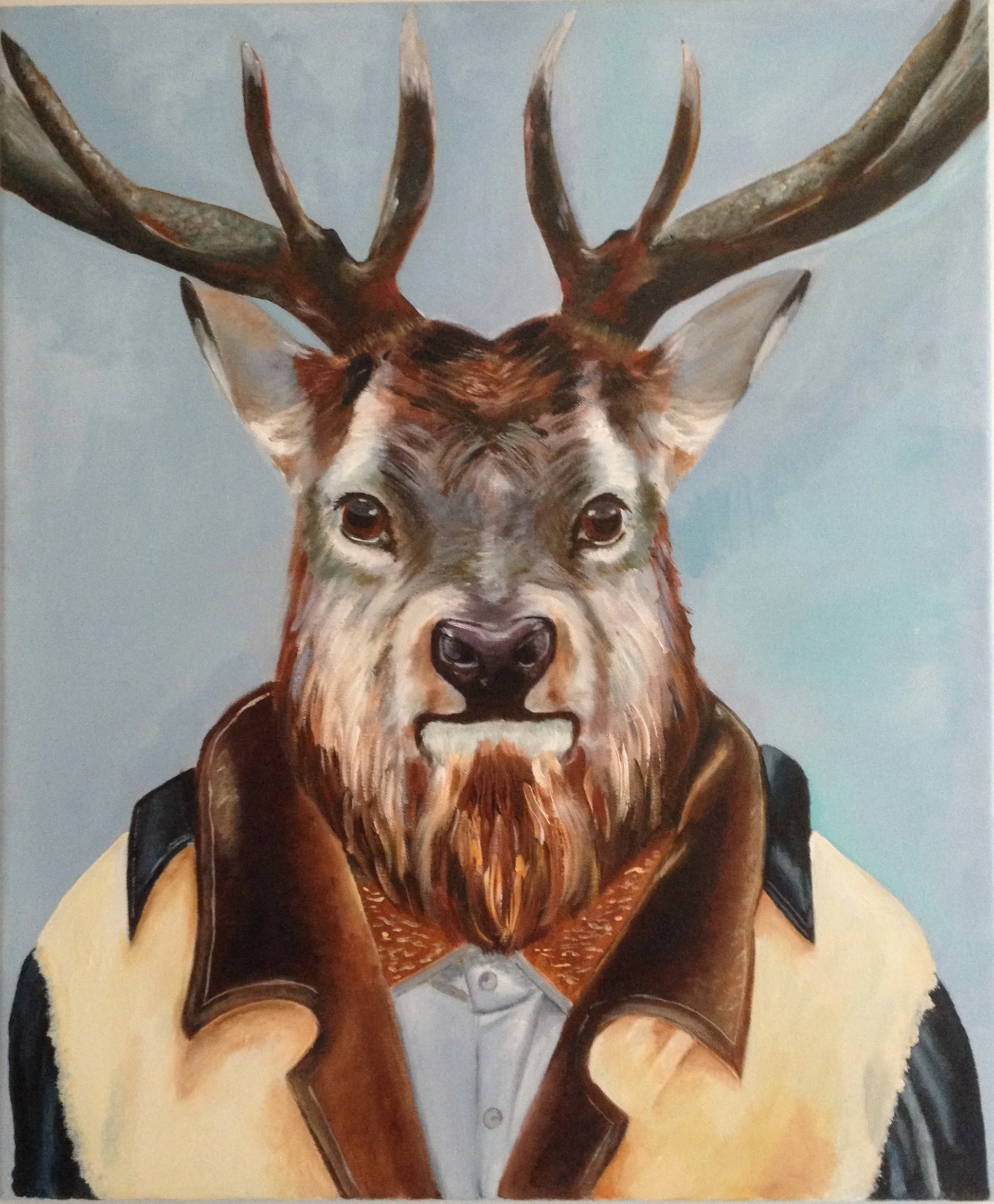 Acryl op doek, 50 x 60 cm - € 195,-