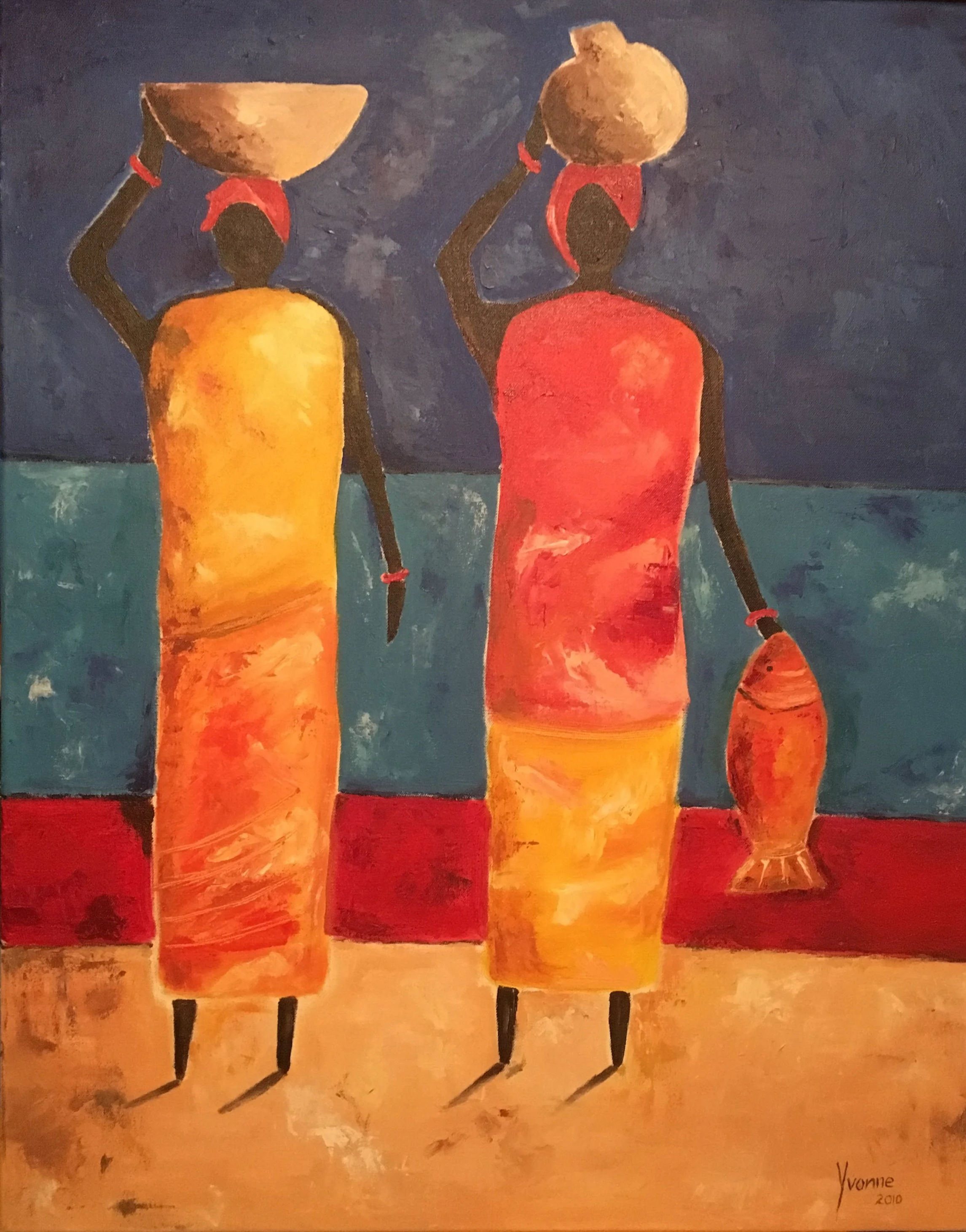 Acryl doek, 80 x 60 cm - verkocht