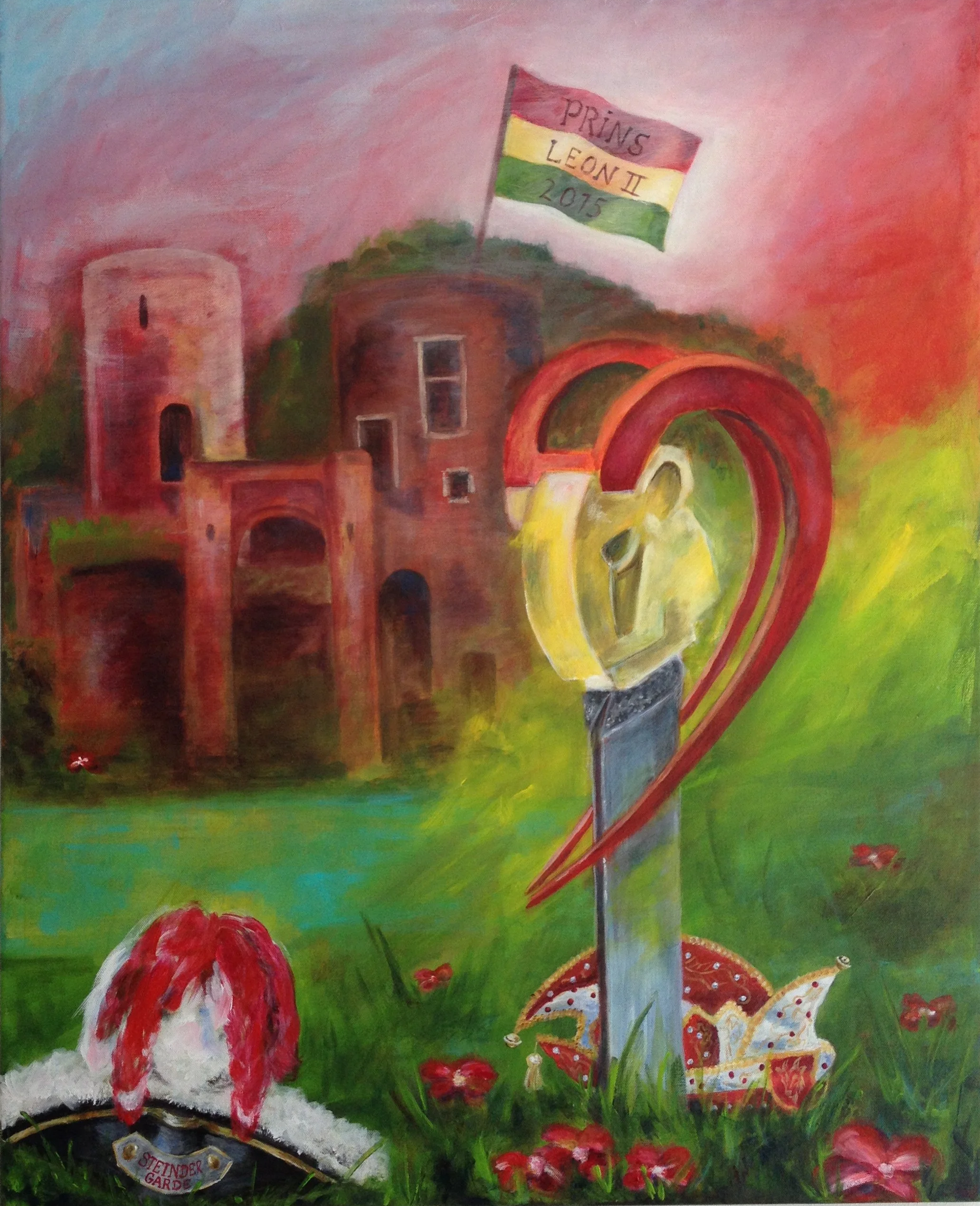 Acryl op doek, 80 x 65 cm - verkocht