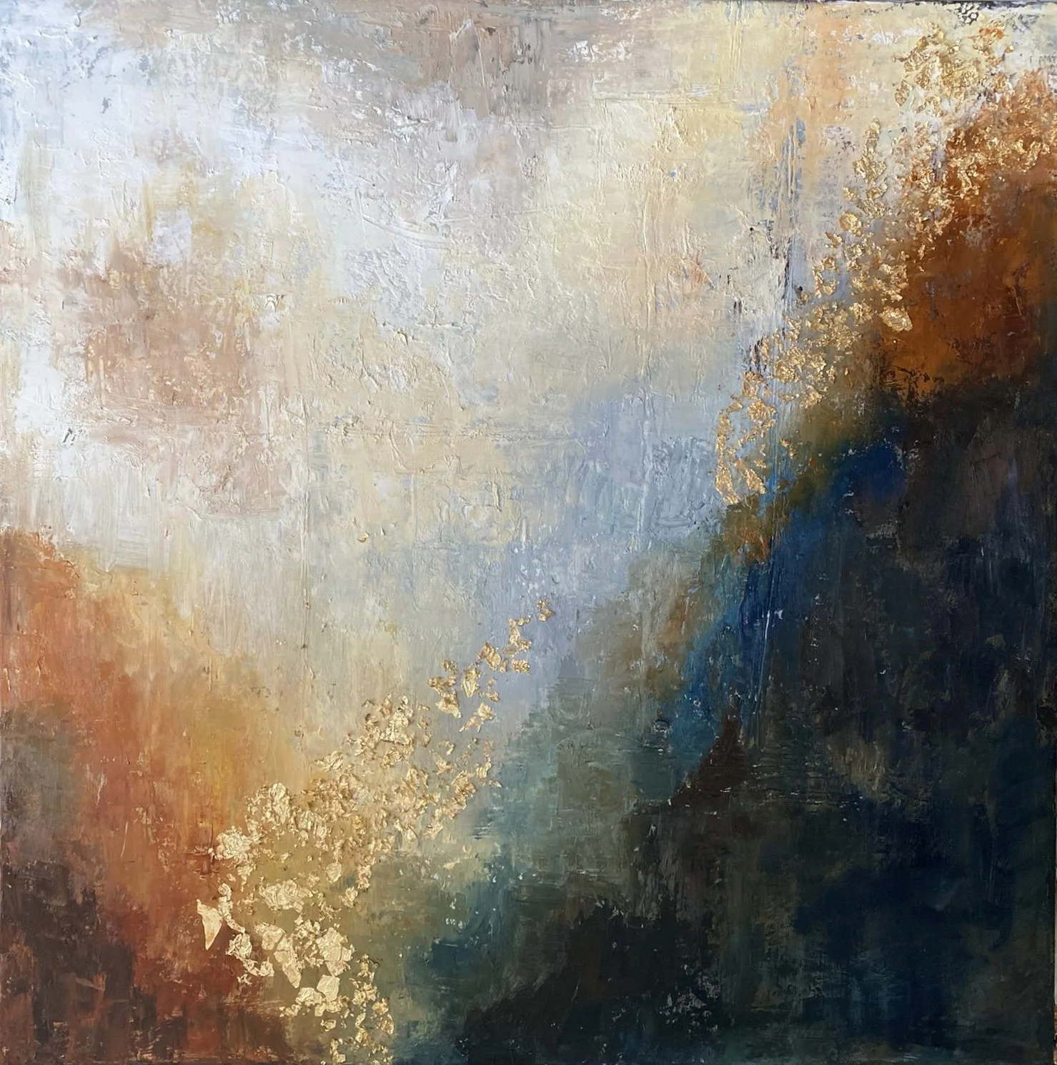 Olieverf op doek, 100 x 100 cm - vekocht