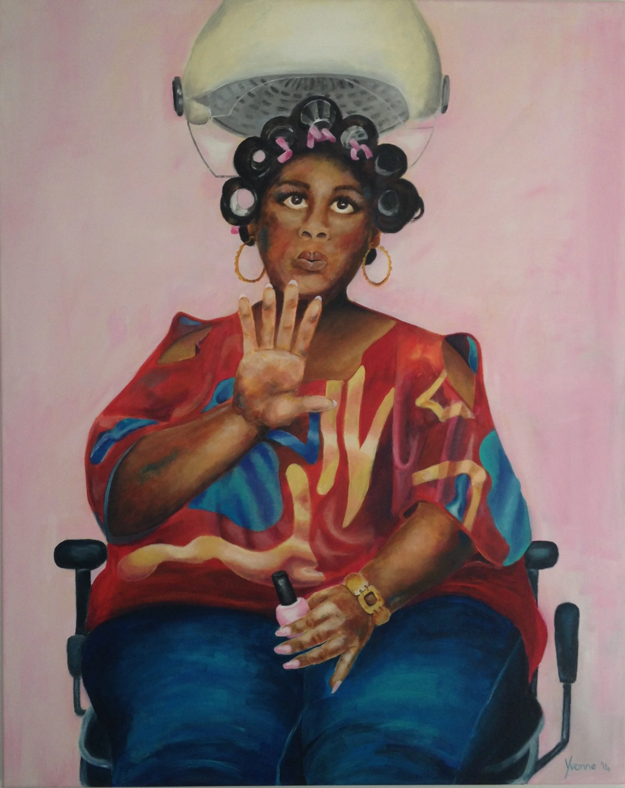 Acryl op doek, 100 x 80 cm - verkocht