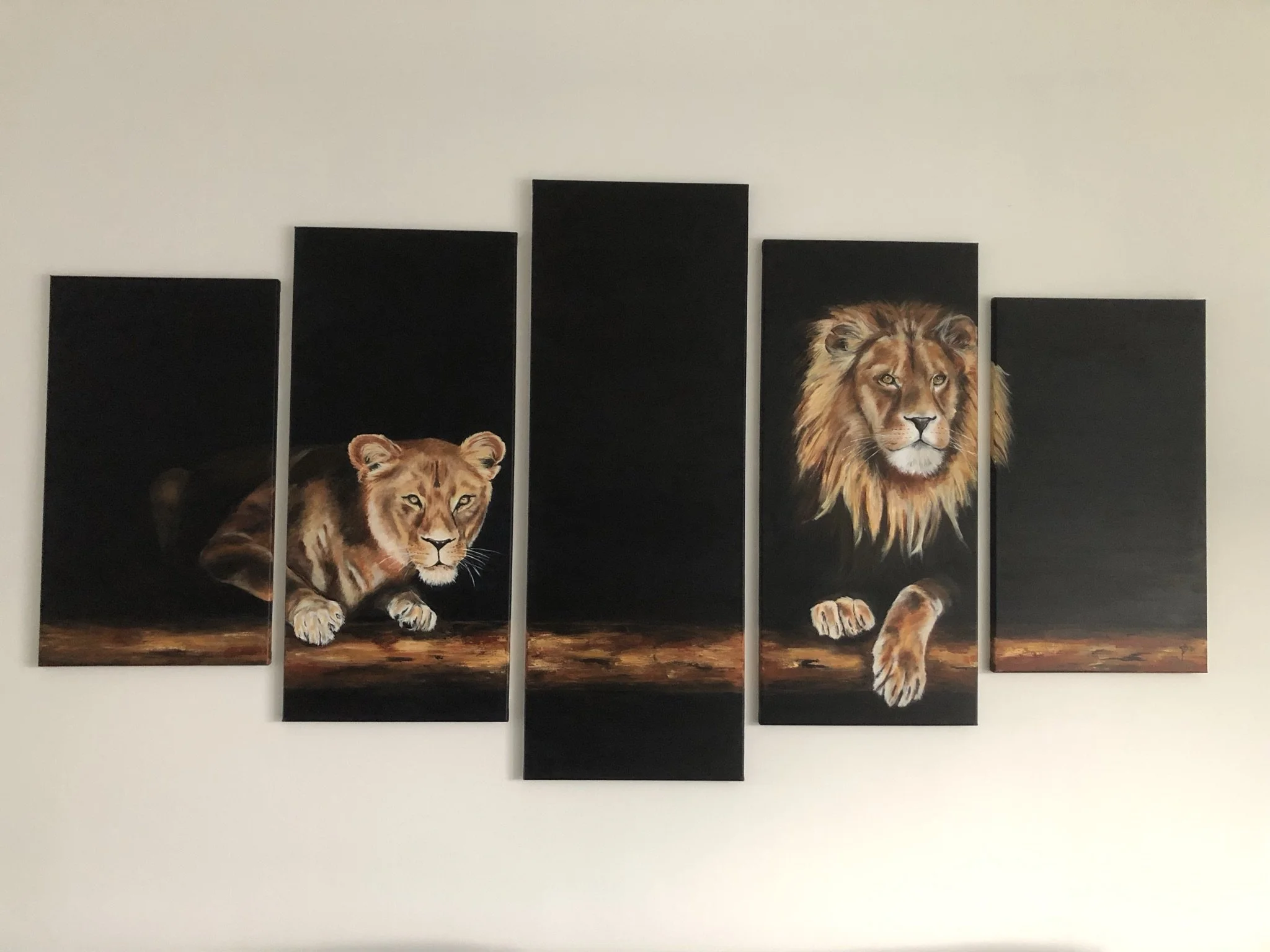 Vijfluik, in totaal 200 x 110 cm - verkocht