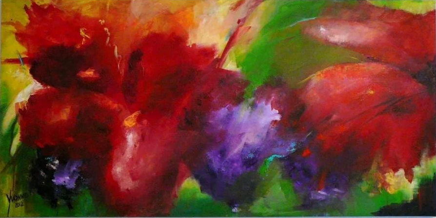 Acryl op doek, 120 x 60 cm - verkocht