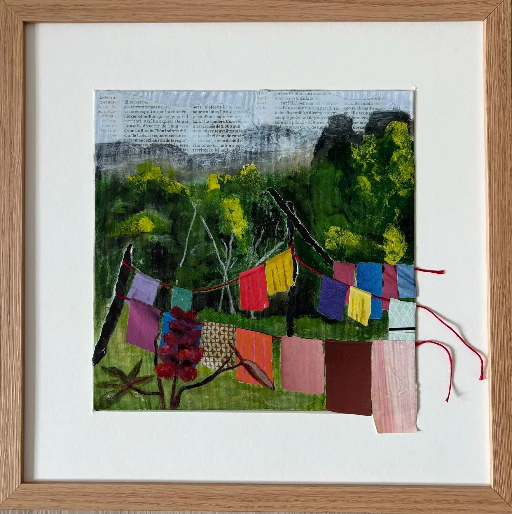 Mixed media, 20 x 20 cm - niet te koop 