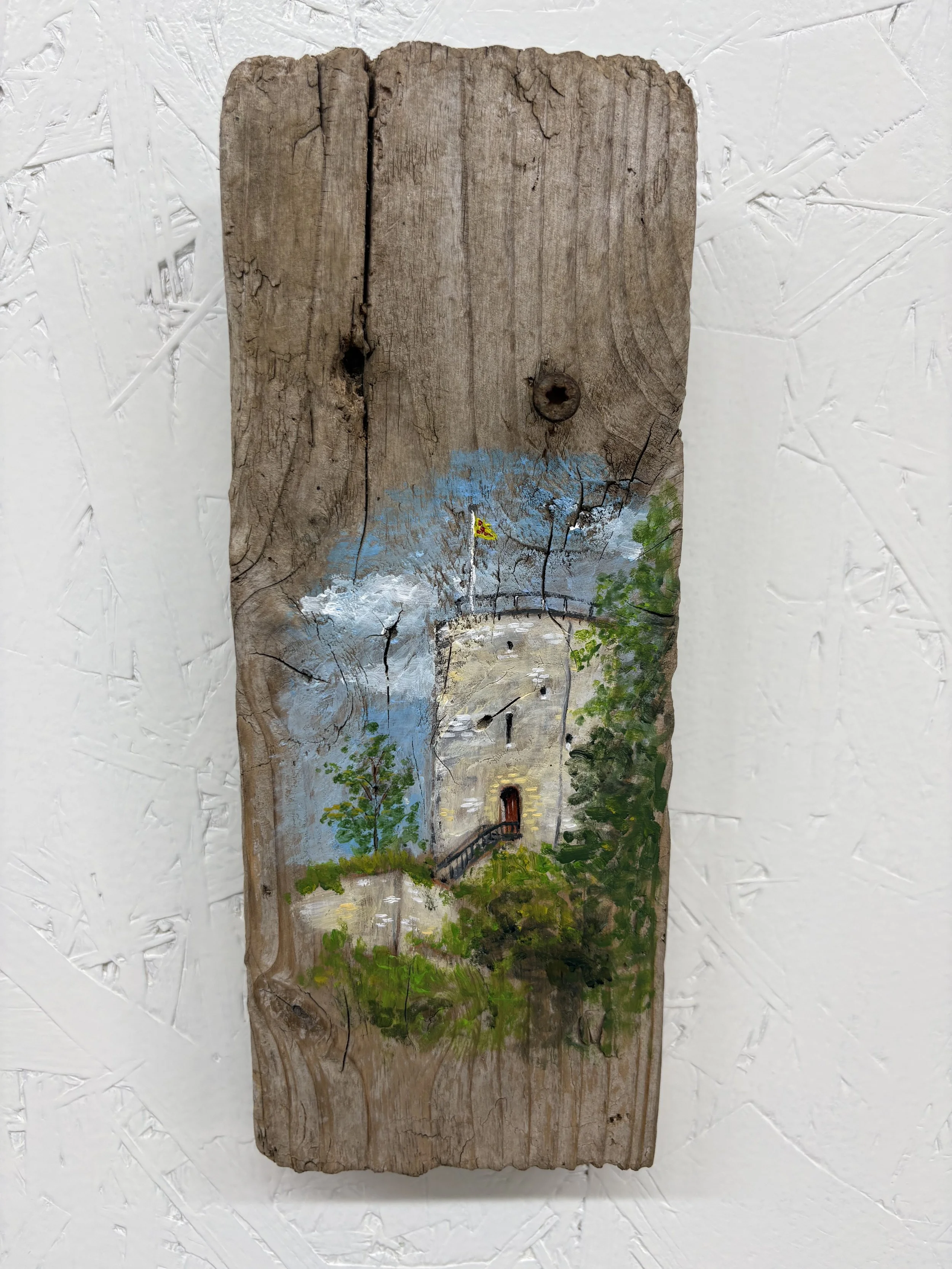 acryl op hout, 14 x 23 cm - verkocht