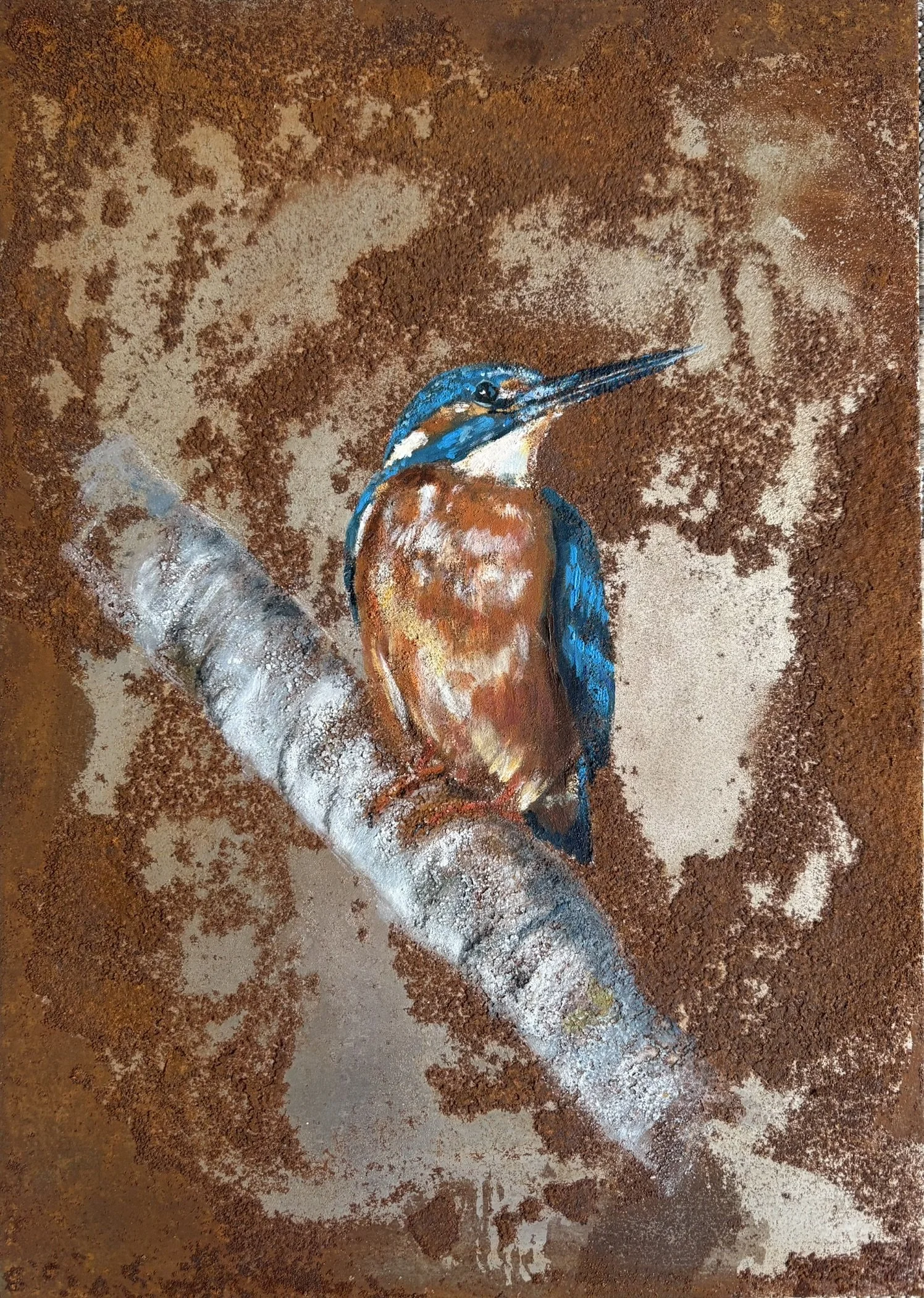 Acryl op staal, 25 x 43cm - verkocht