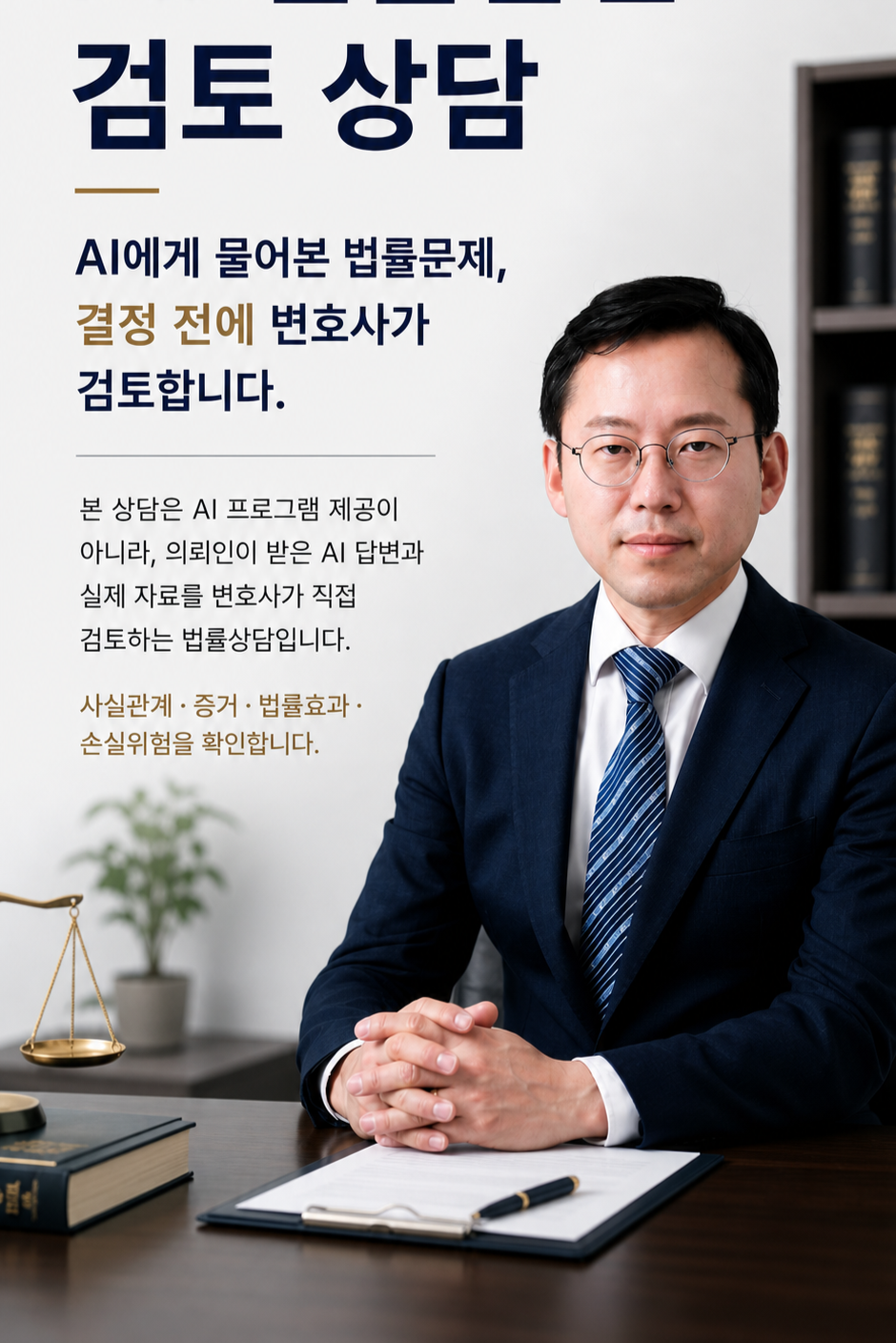 금천 법률사무소 안준학 변호사의 AI 법률답변 검토상담 안내 이미지