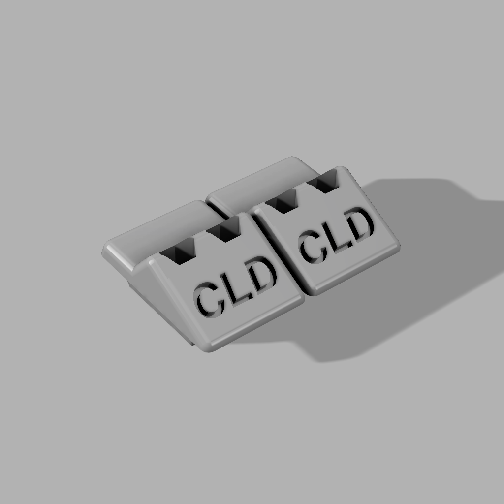 3D MODEL W124 boot/trunk stops