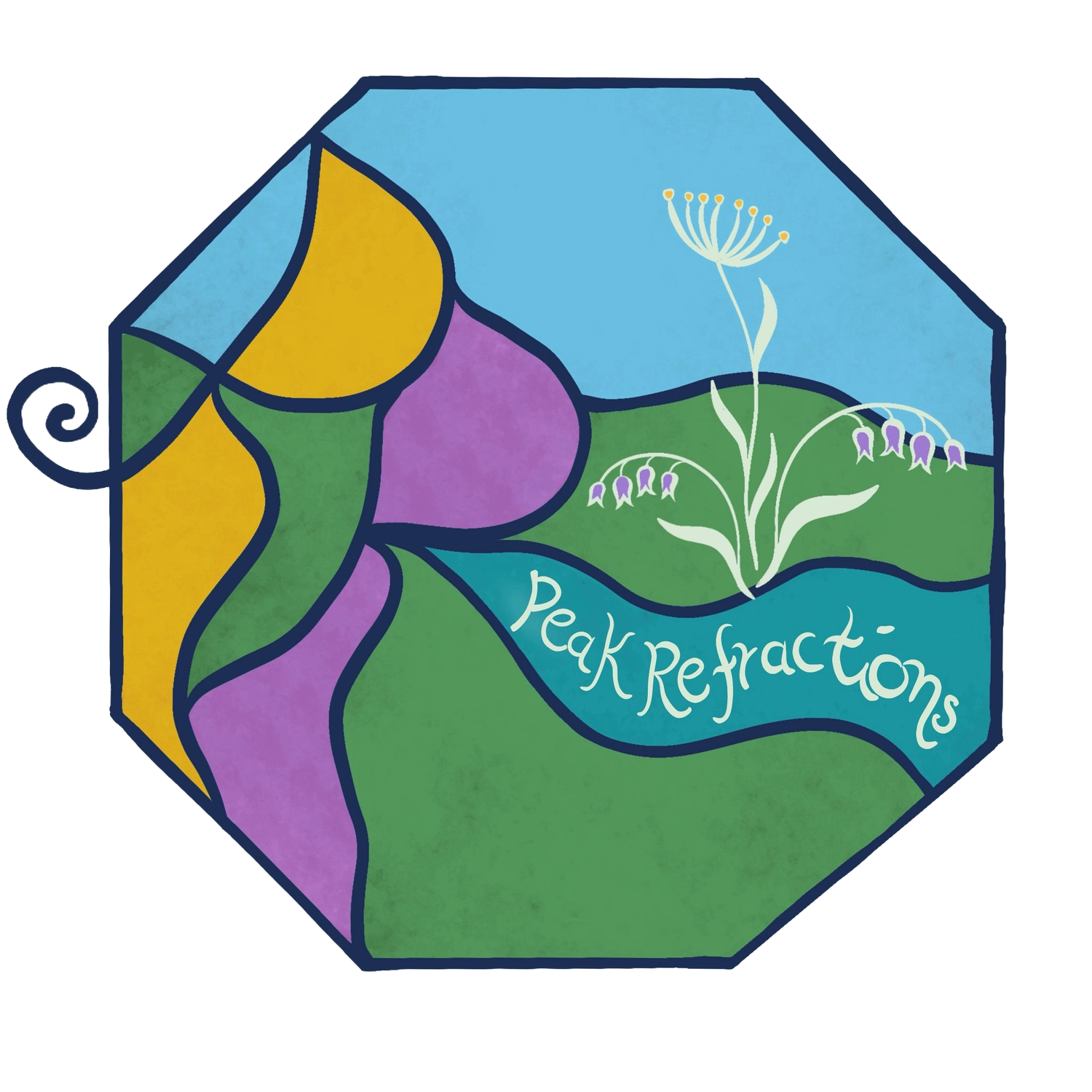 Peak Refractions - Stained glass art inspired by the Peak District