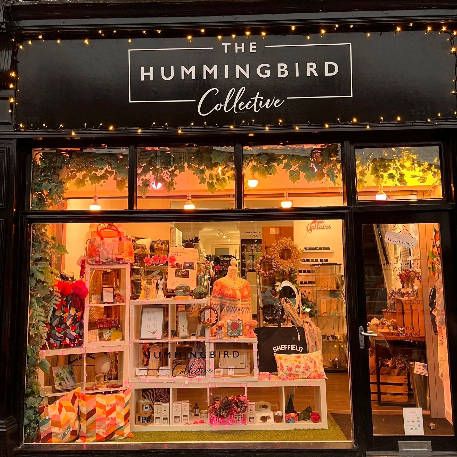 Storefront of The Hummingbird Collective shop
