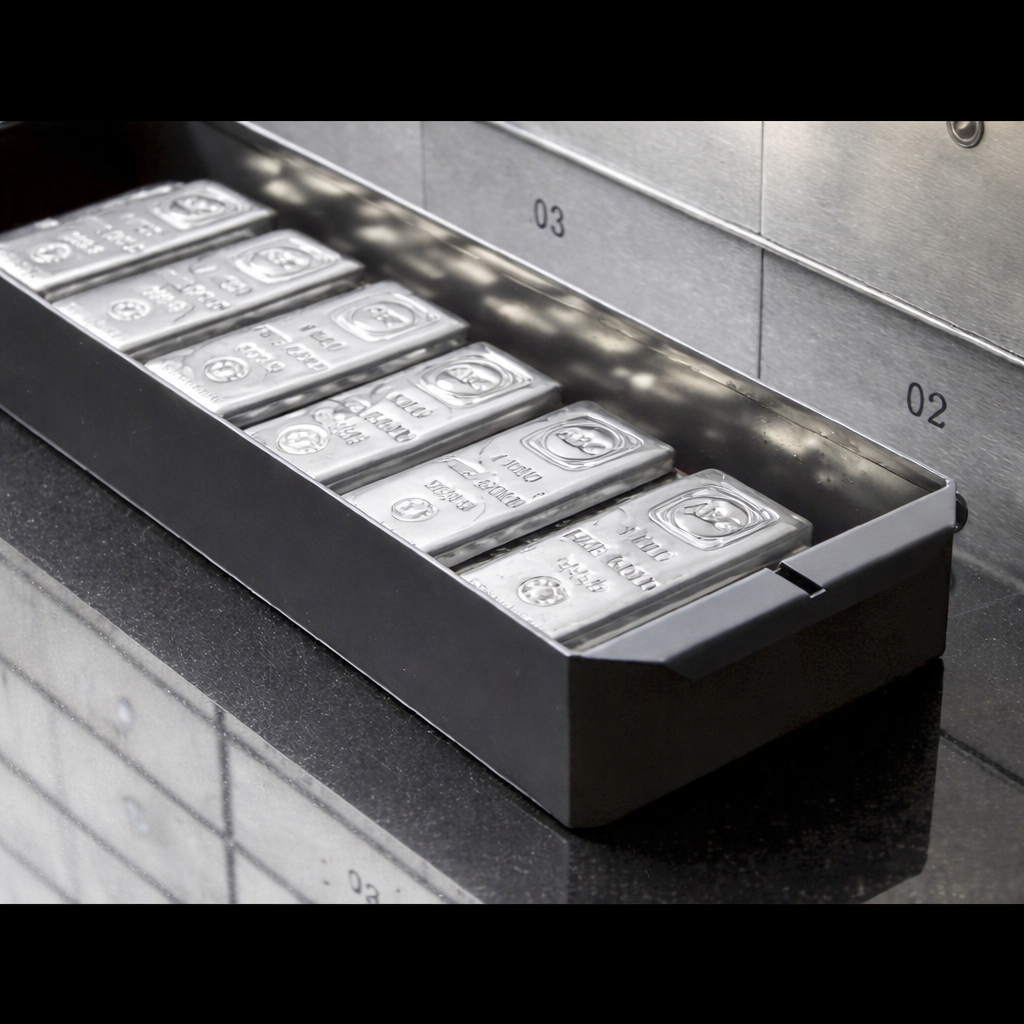 A vending machine with cans of beer inside, marked with the logo and text.