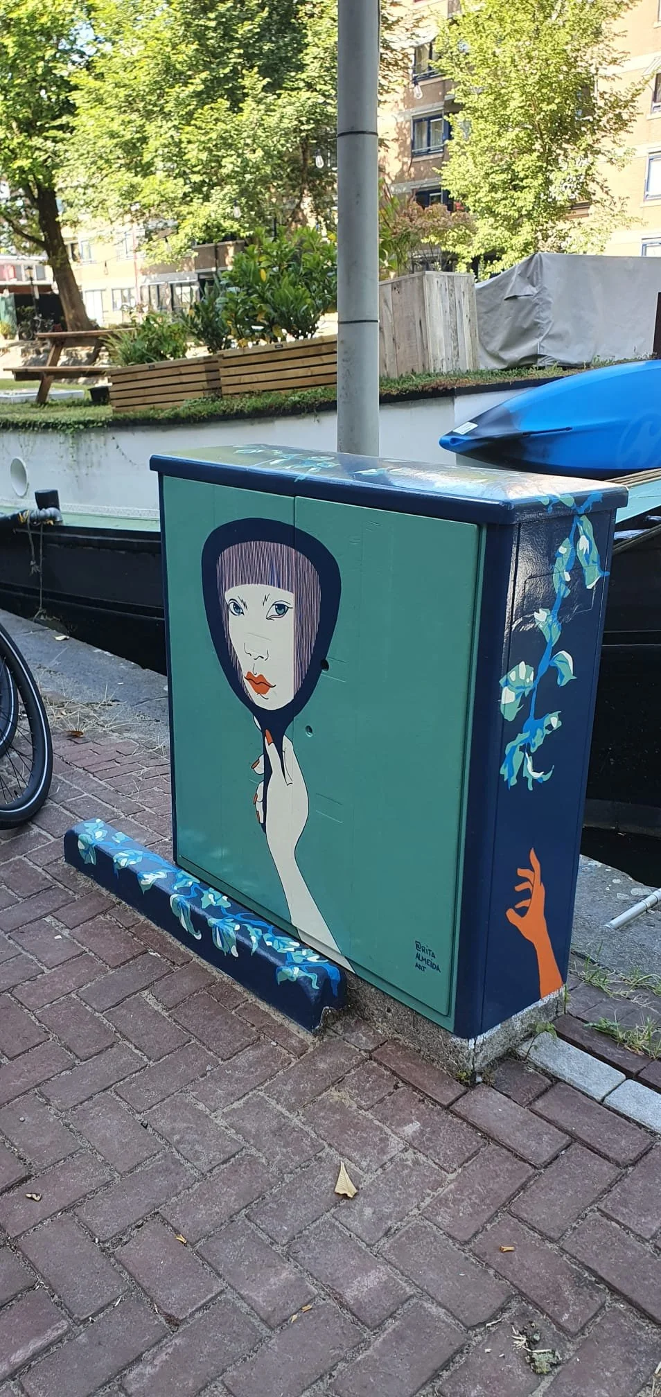 Acrylics on an electricity box