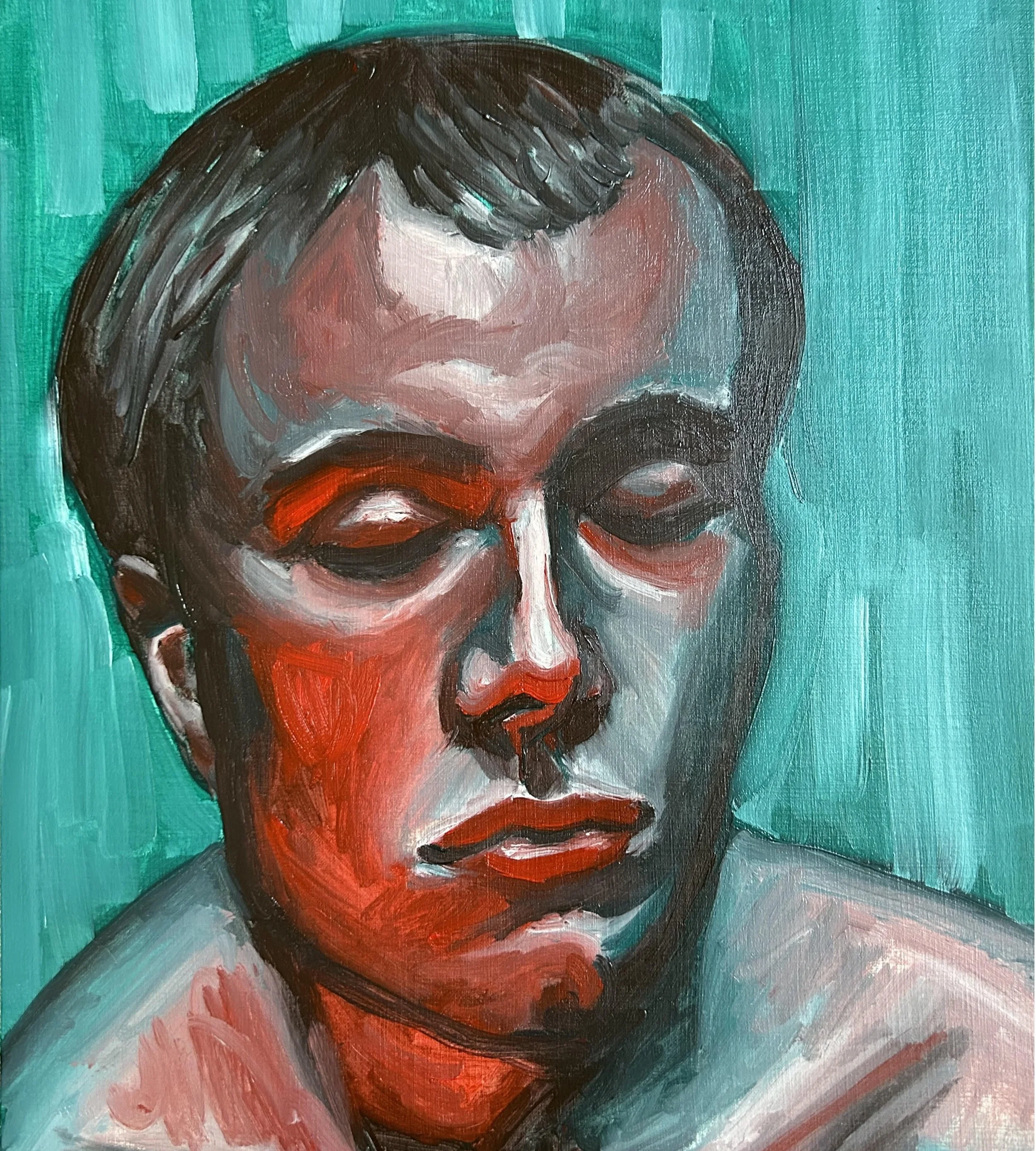 Oil on paper (297 x420 mm)