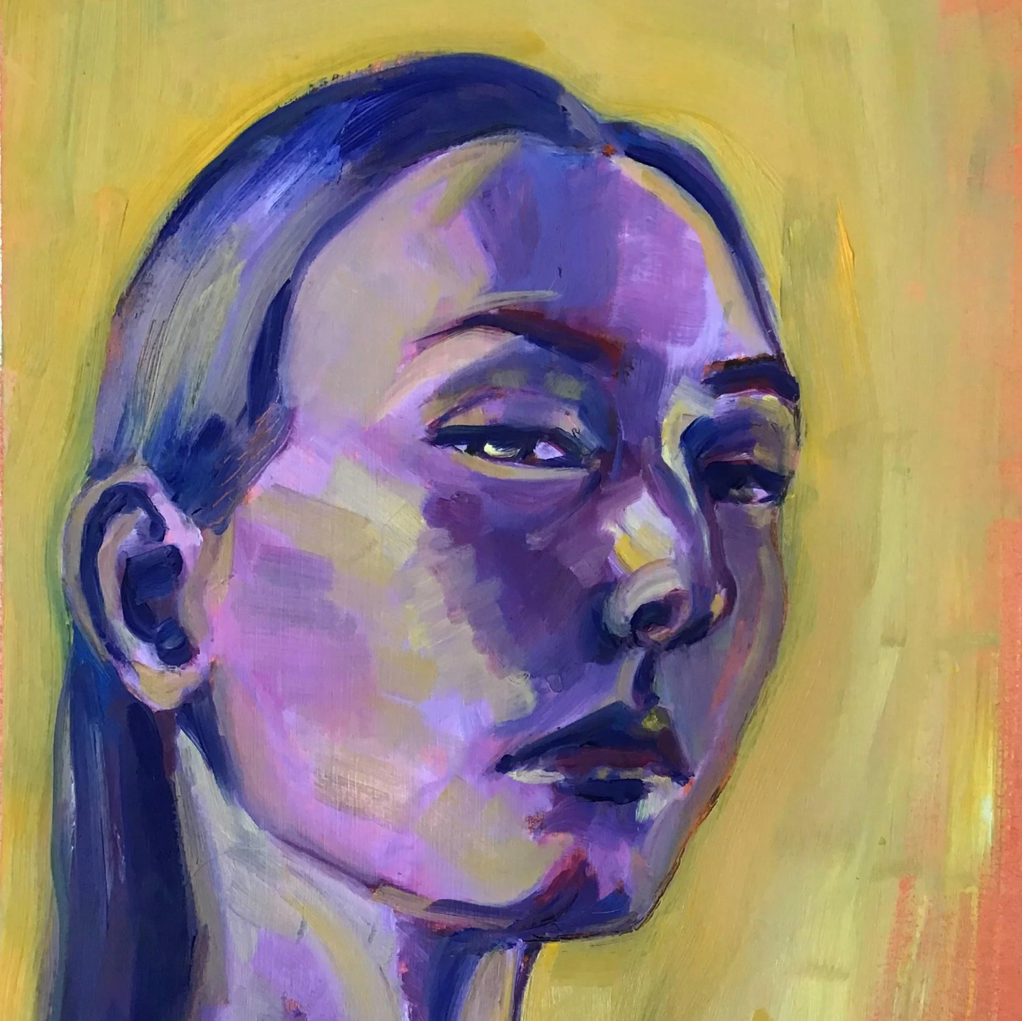 Oil on paper (297 x420 mm)