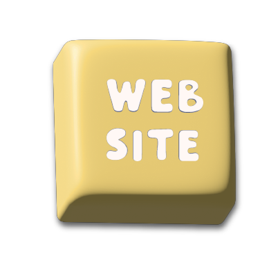 large yellow button with white words "Website" linked to page that describes Website Design Service Design Ash Provides
