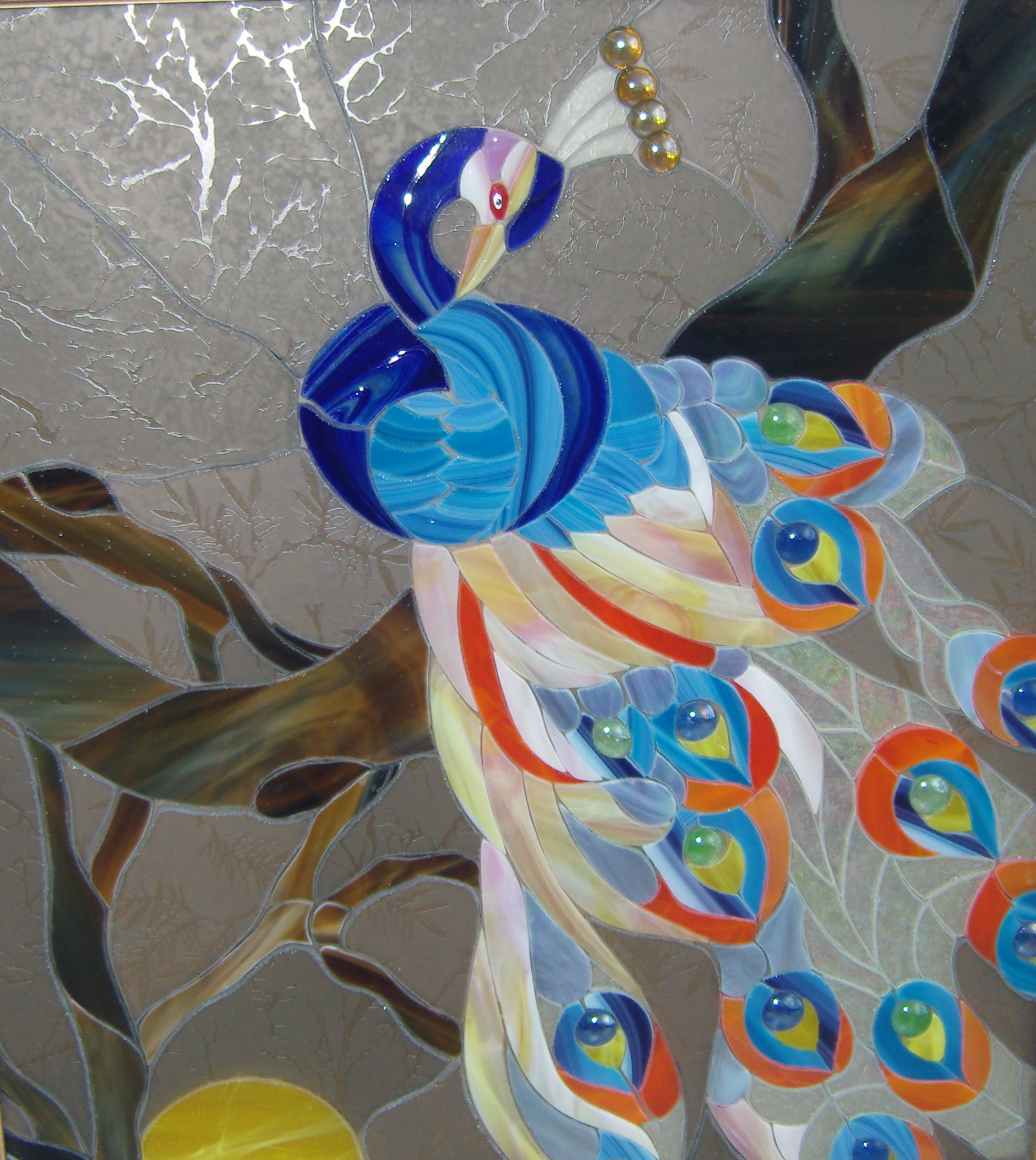 The Fantasy Bird – Vibrant Stained Glass Art