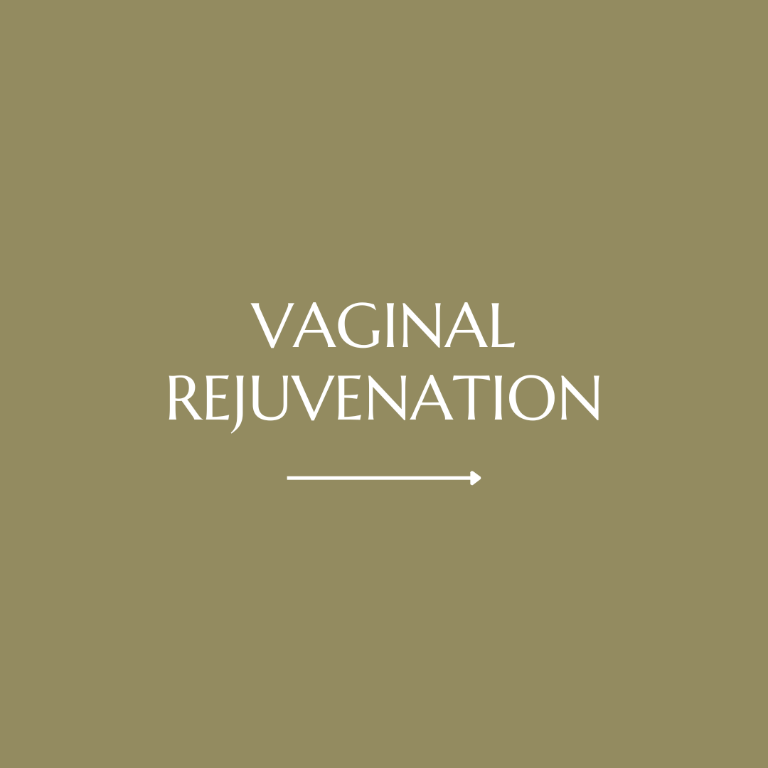 Sign with with the words "Vaginal Rejuvenation" and an arrow pointing to the right.