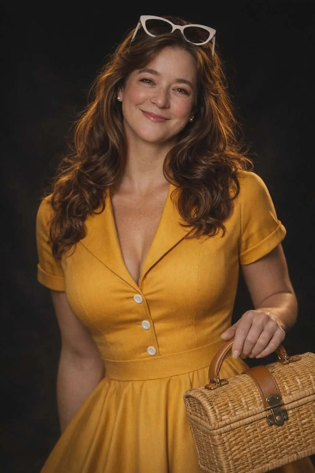 Author Jessiy Leek Jessica Leek in a Yellow dress
