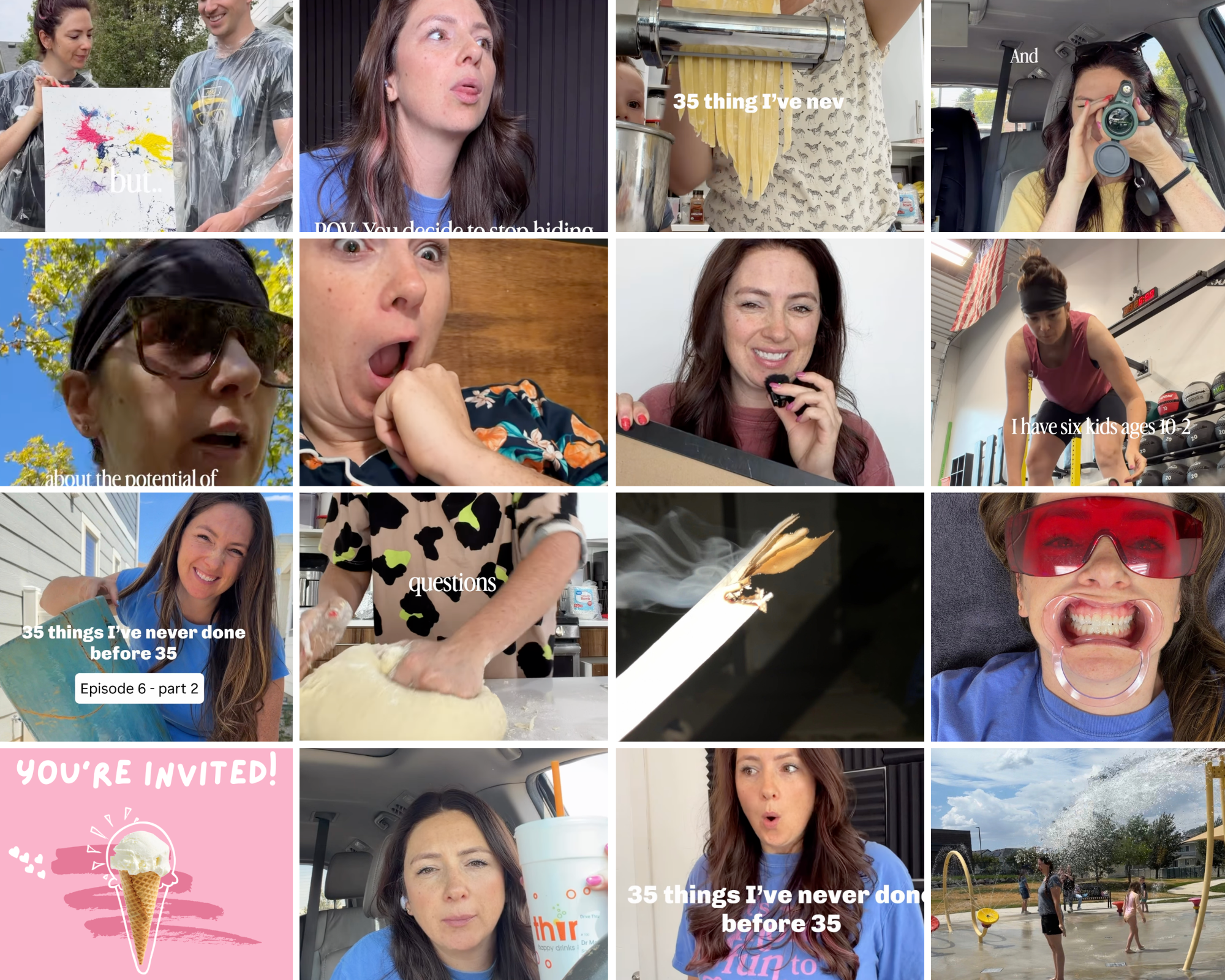 “Doing 35 Things I’ve Never Done Before 35” (The Complete List)