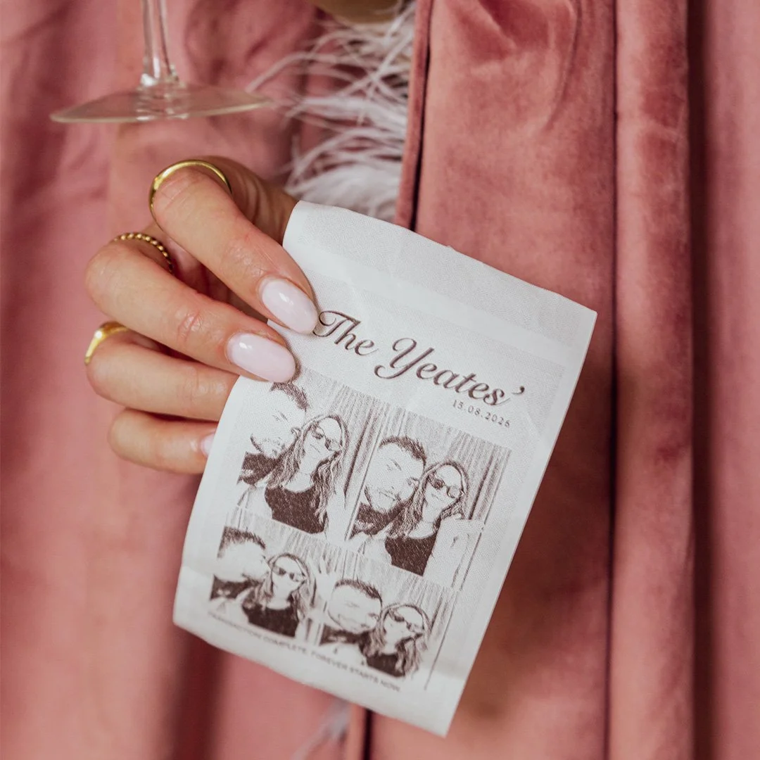 Reel the Love Receipt Photobooth hire