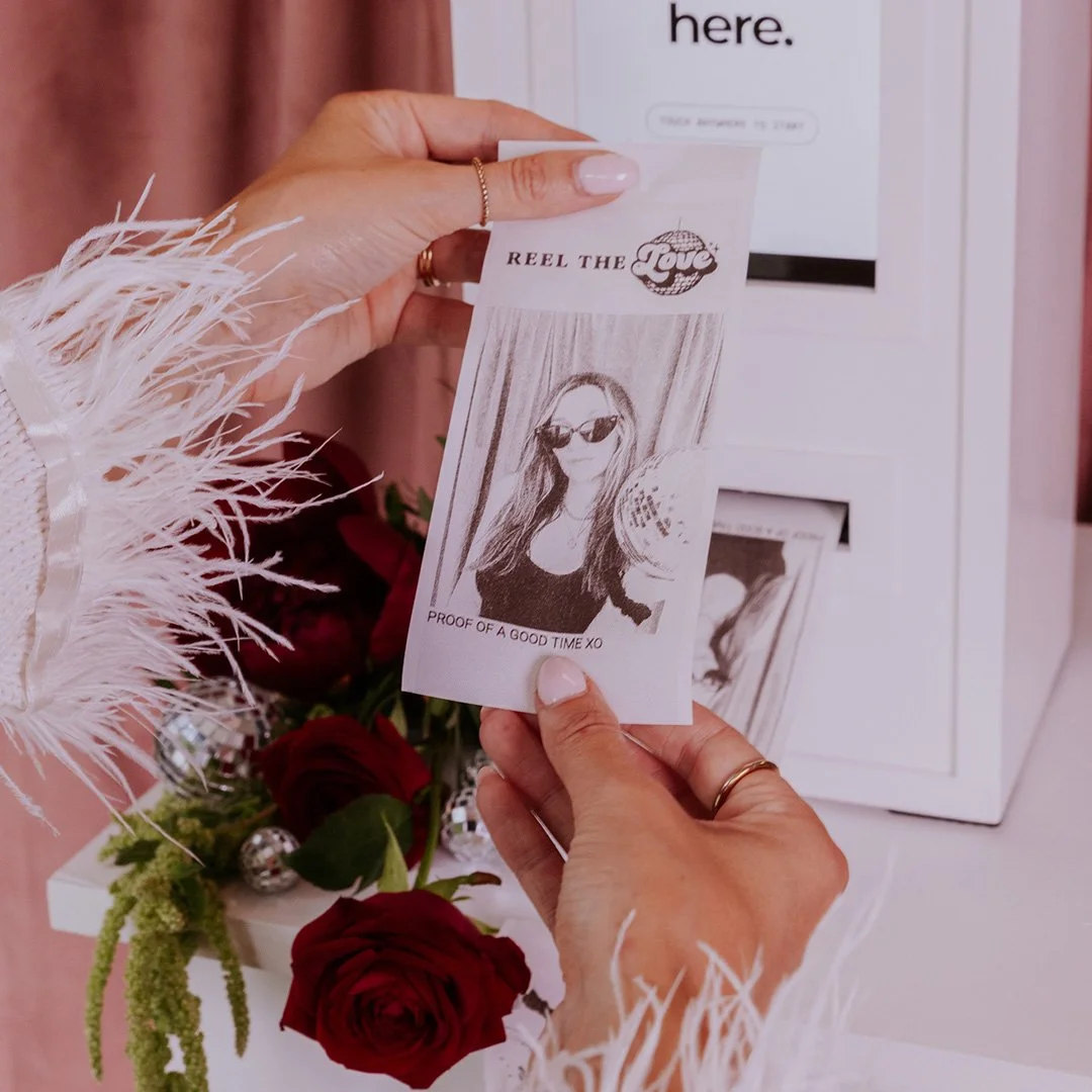 Reel the Love Receipt Photobooth hire