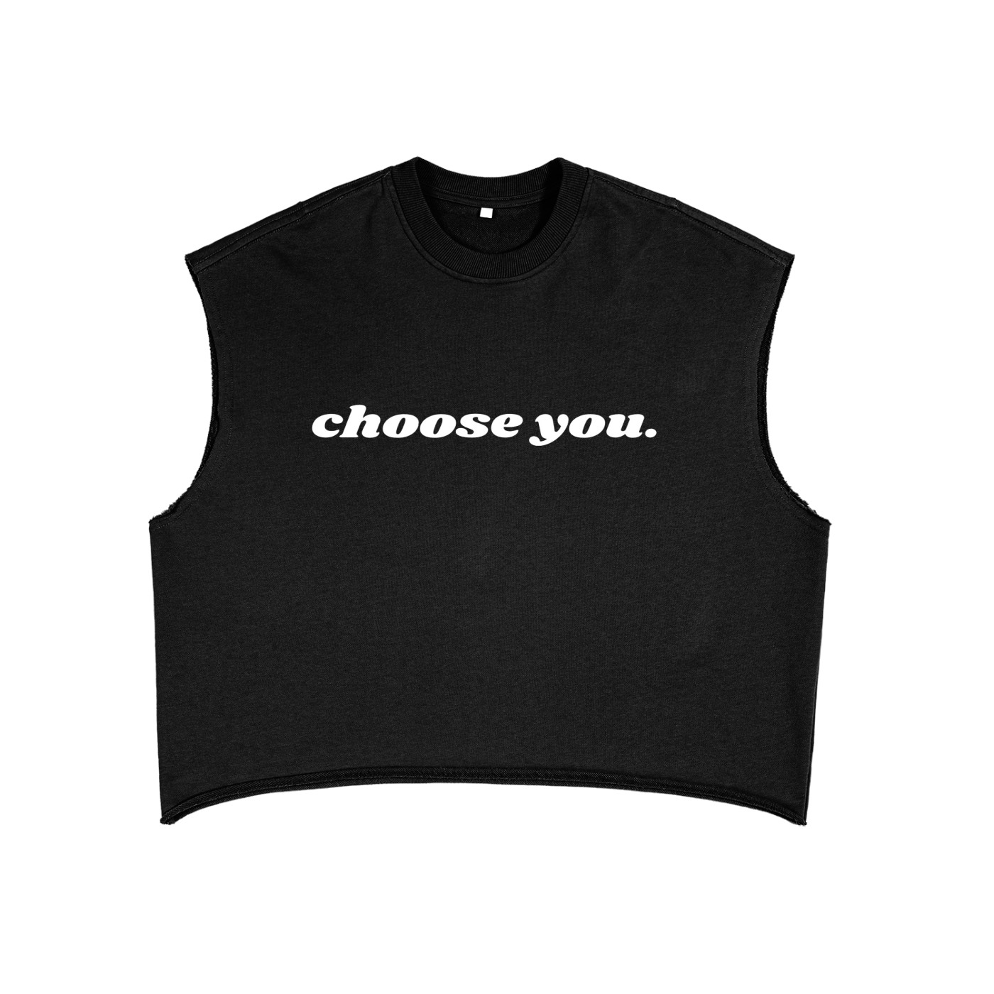 Chooseyou. Boxy Tank Top (Black)