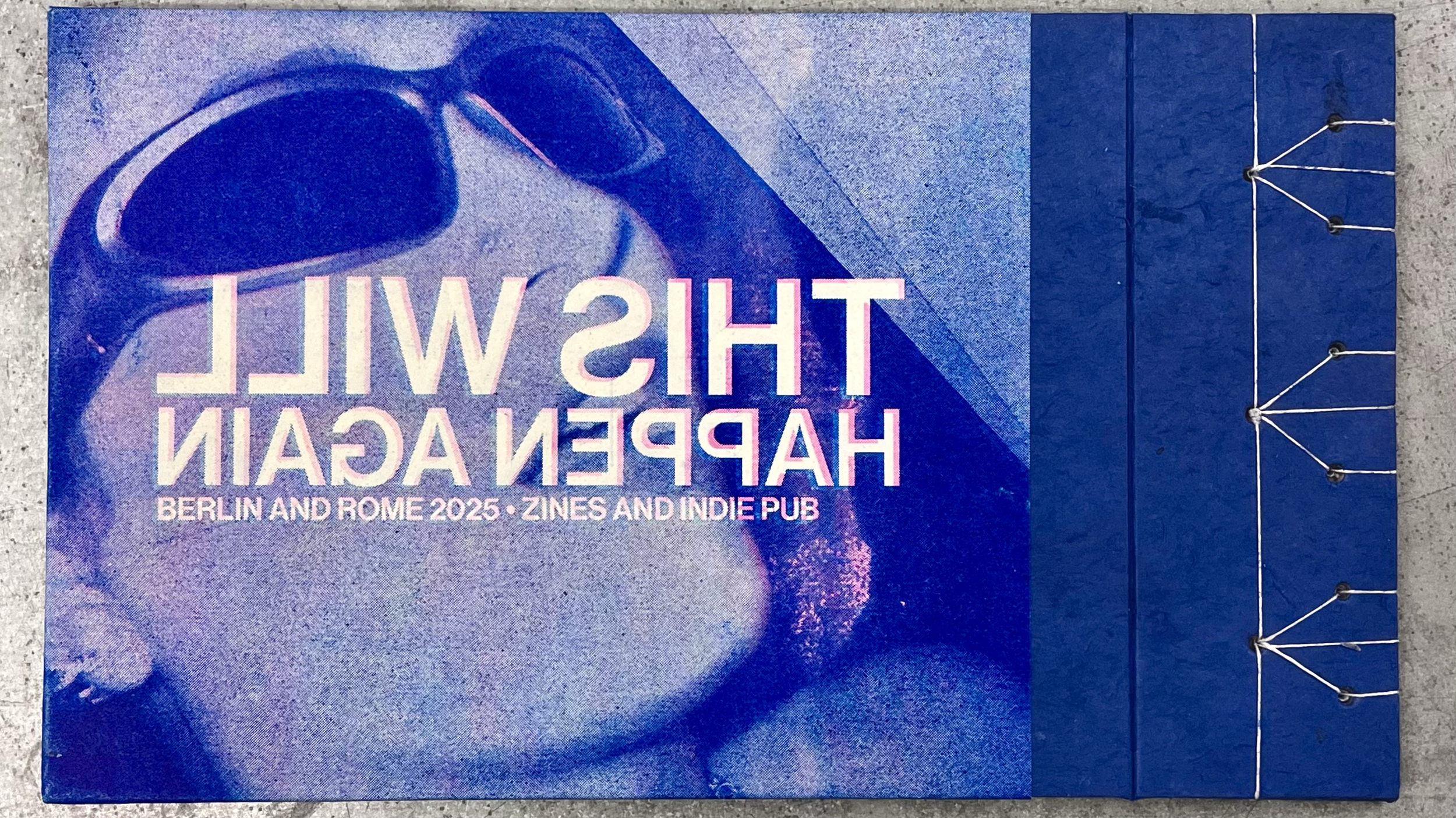You Will Be Here Again (This Will Happen Again), 2025. RISO and Xerox printed on vellum and paper, kikko toji bound edition (1/1)