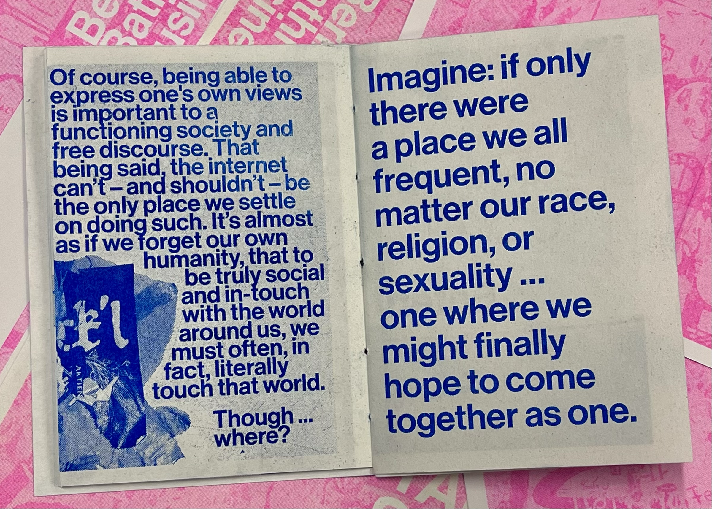 Selections from Talking Shit (Berlin's Bathroom Business), 2025. RISO printed zine on paper (8/8)