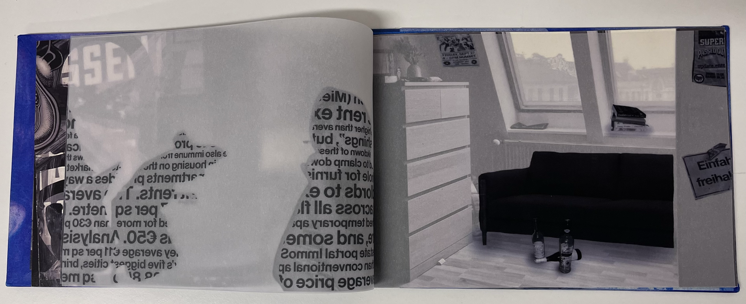 You Will Be Here Again (This Will Happen Again), 2025. RISO and Xerox printed on vellum and paper, kikko toji bound edition (1/1)