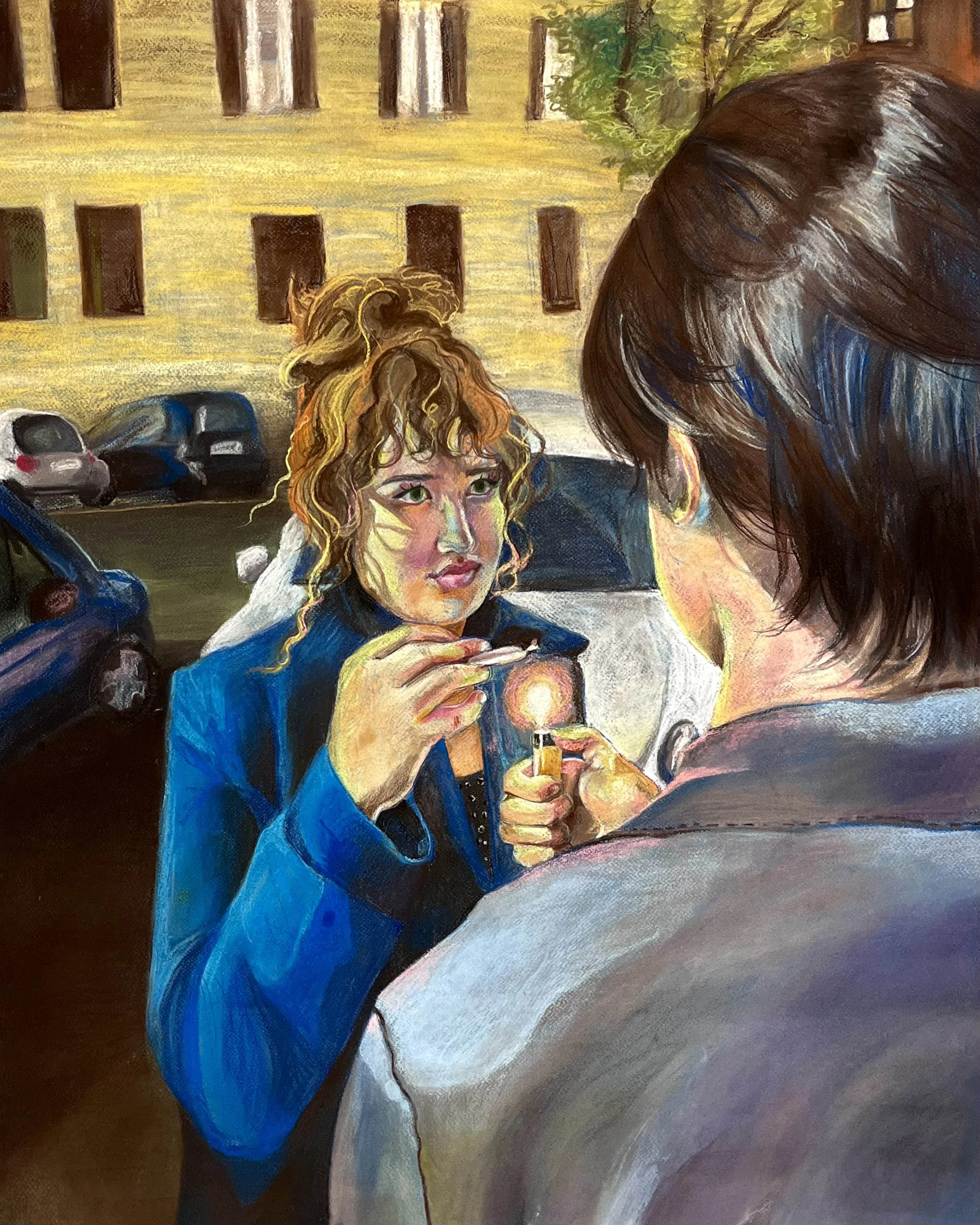 Everything Disappears, 2025. Chalk pastel on paper