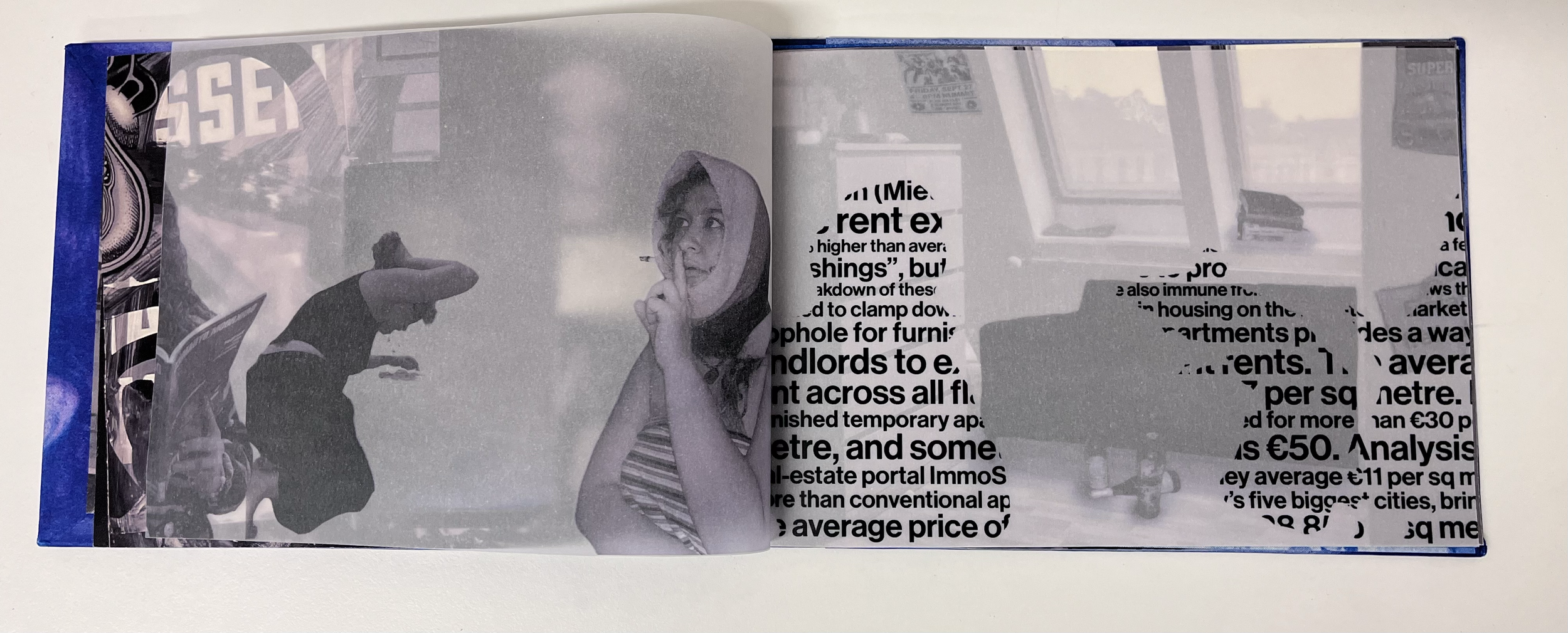 You Will Be Here Again (This Will Happen Again), 2025. RISO and Xerox printed on vellum and paper, kikko toji bound edition (1/1)