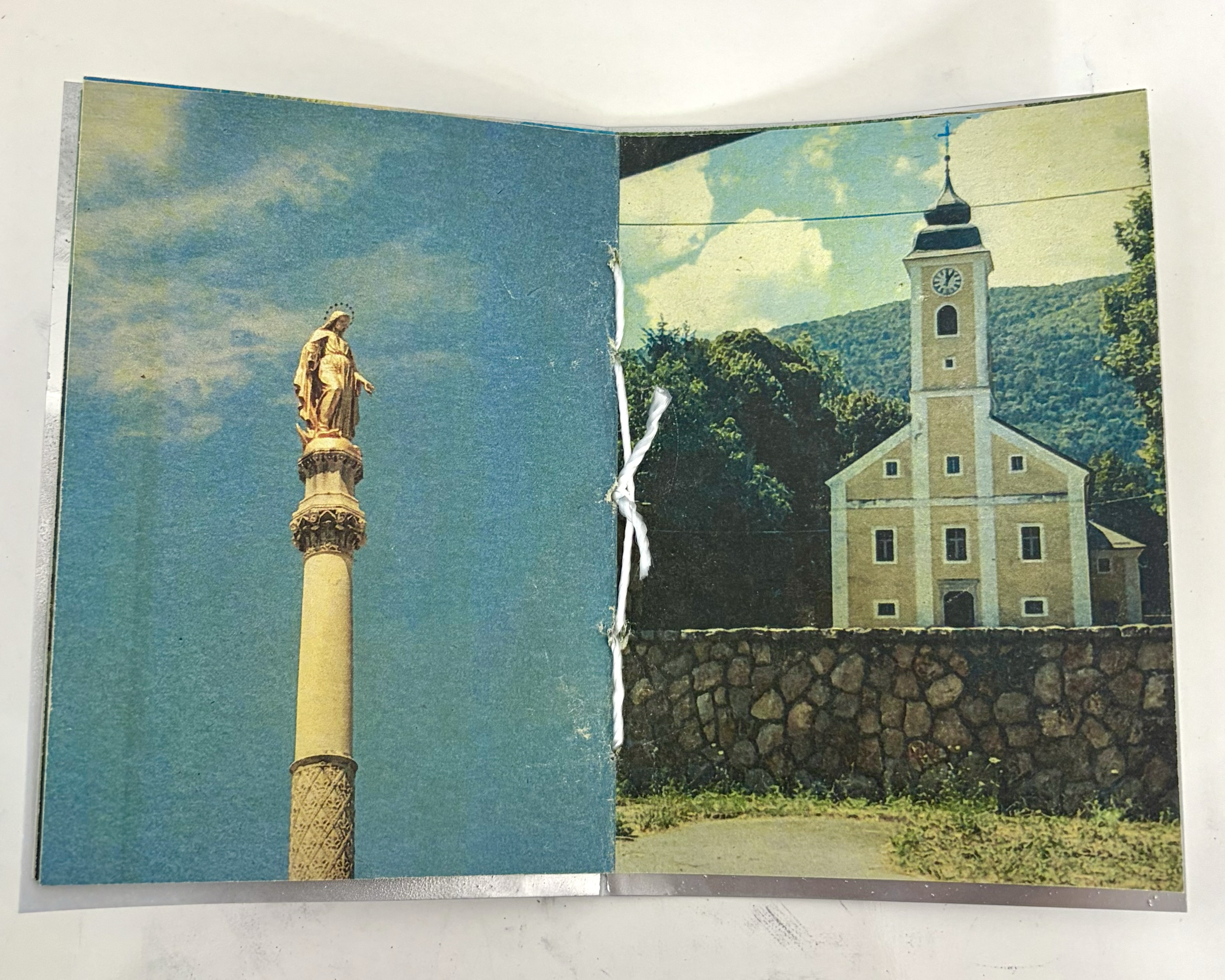 OTIŠAO, 2025. Xerox printed pamphlet stitched paper zine with spray painted yupo cover (4/4)