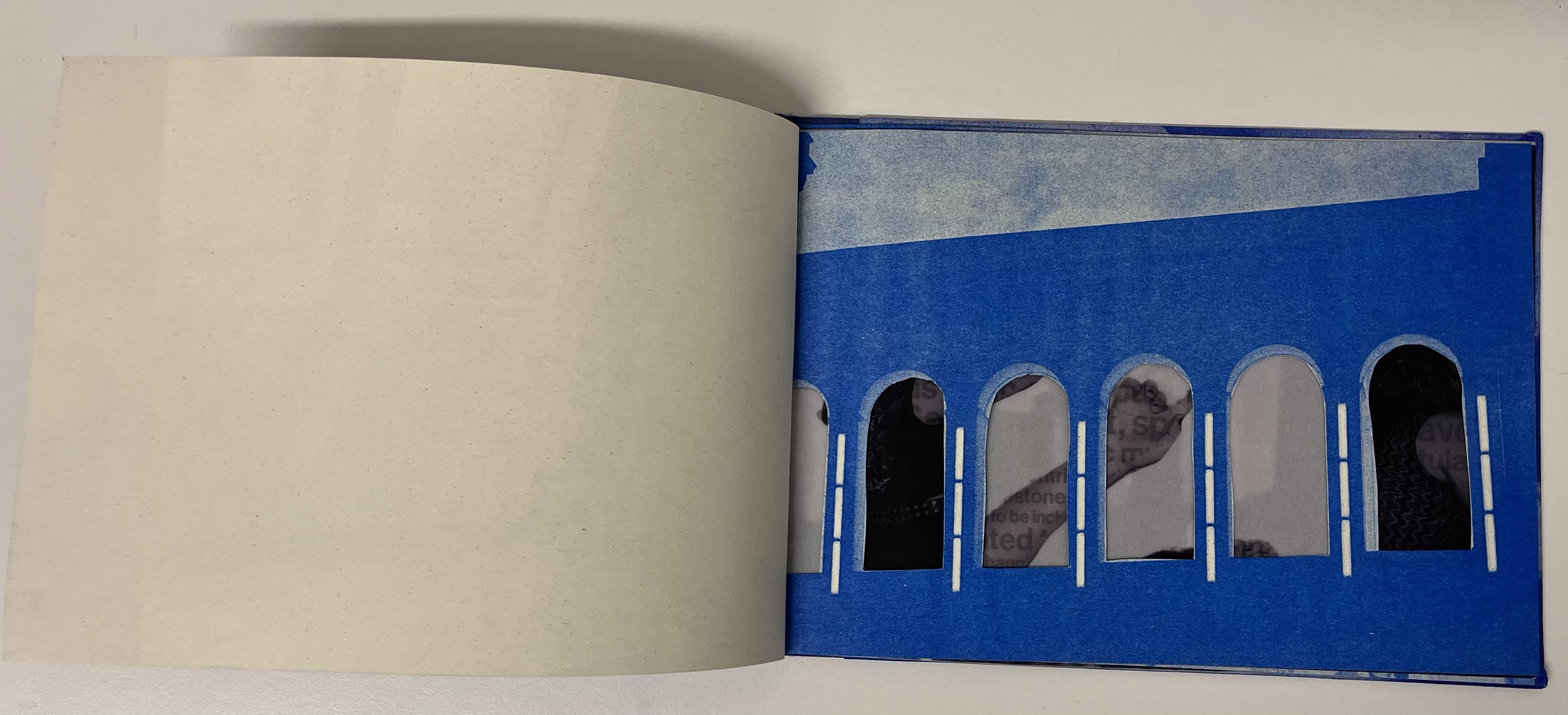 You Will Be Here Again (This Will Happen Again), 2025. RISO and Xerox printed on vellum and paper, kikko toji bound edition (1/1)